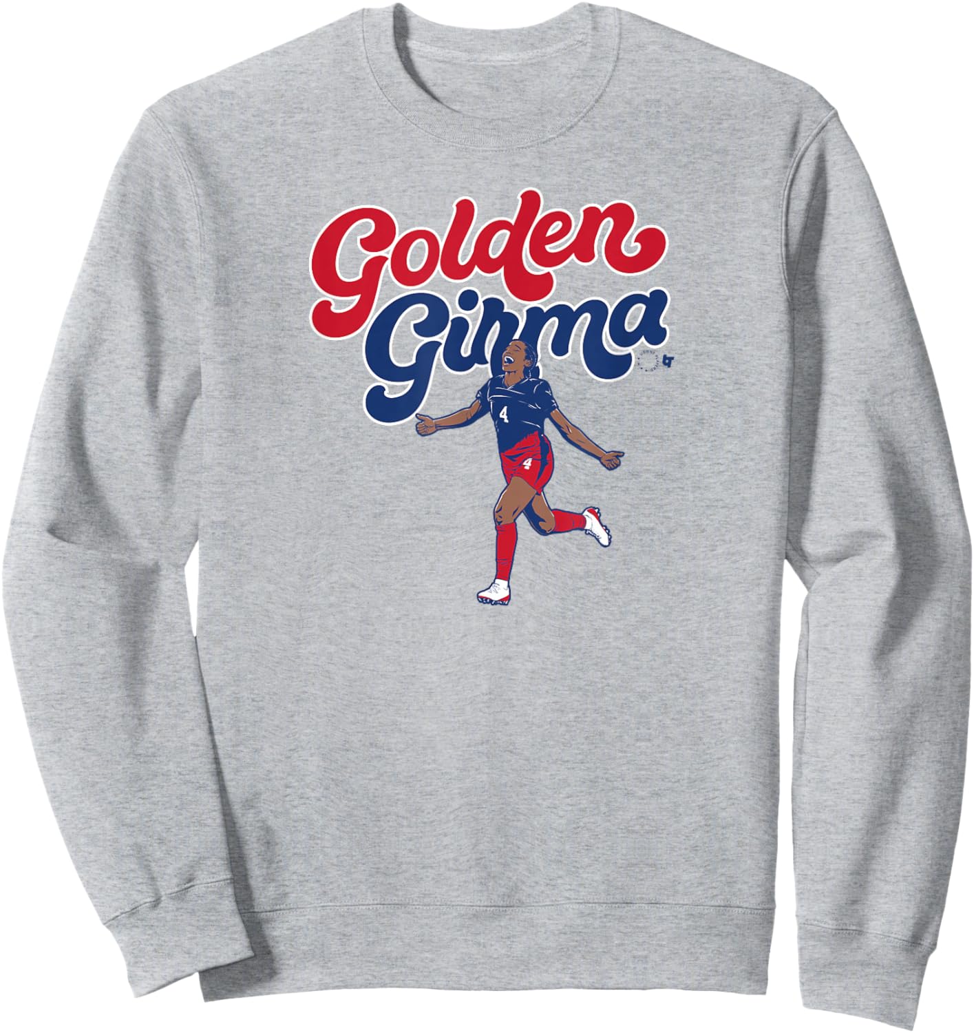 Naomi Girma: Golden Girma - USA Soccer Sweatshirt - Sweatshirt | Ash