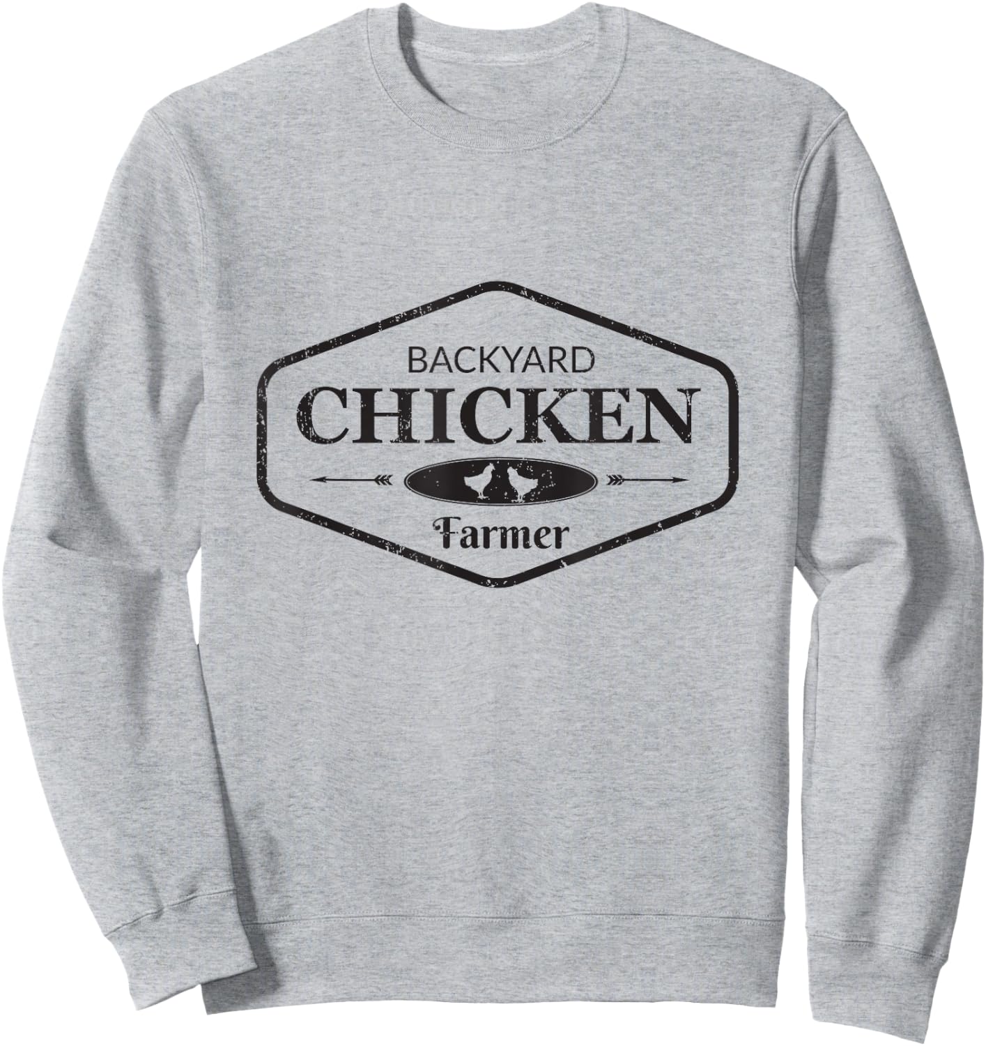 Backyard Chicken Farmer Chicken Lover Cute Sweatshirt - Sweatshirt | Ash