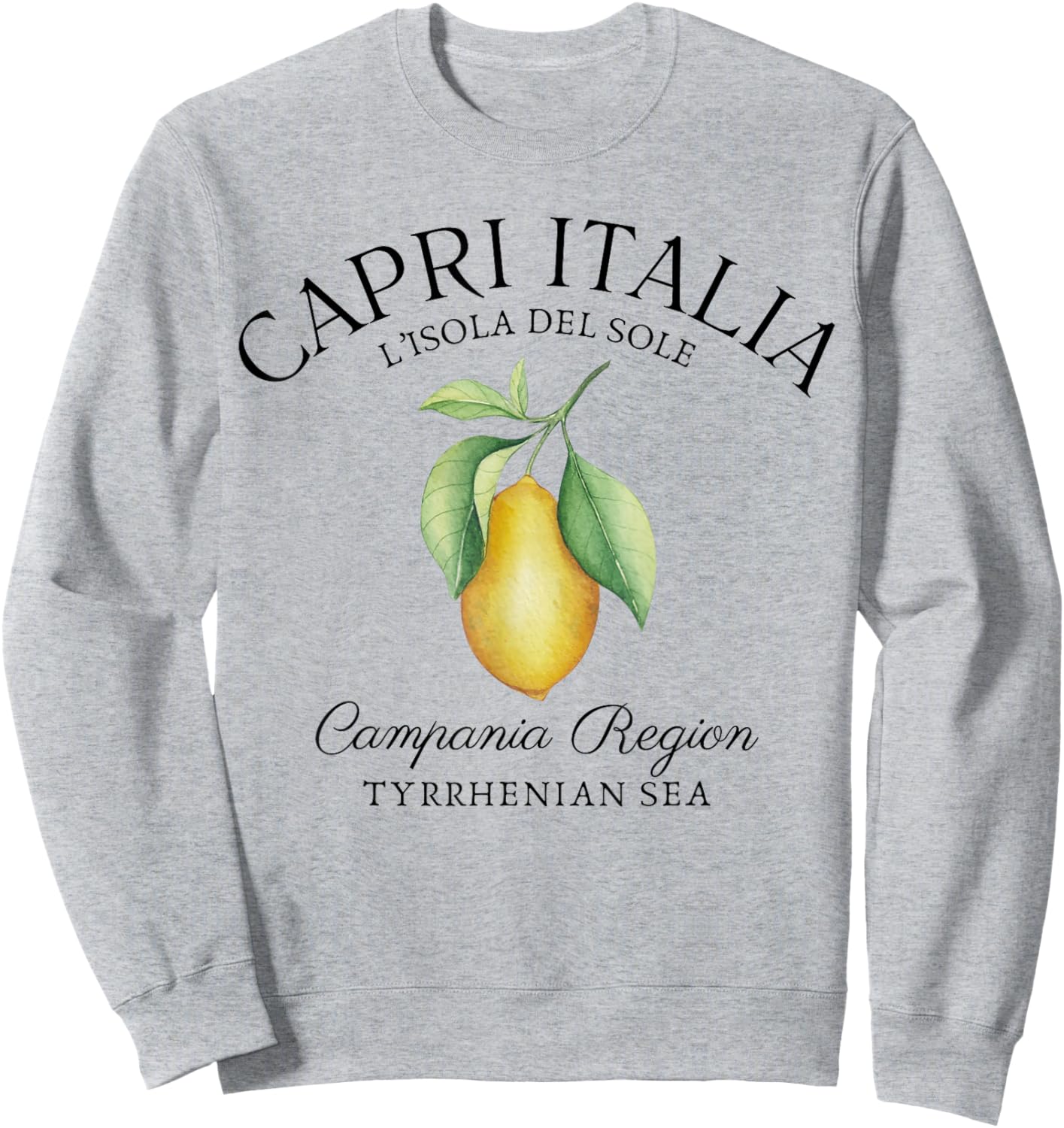 Amalfi Coast Italy Sorrento Capri Lemons Southern Sweatshirt - Sweatshirt | Ash