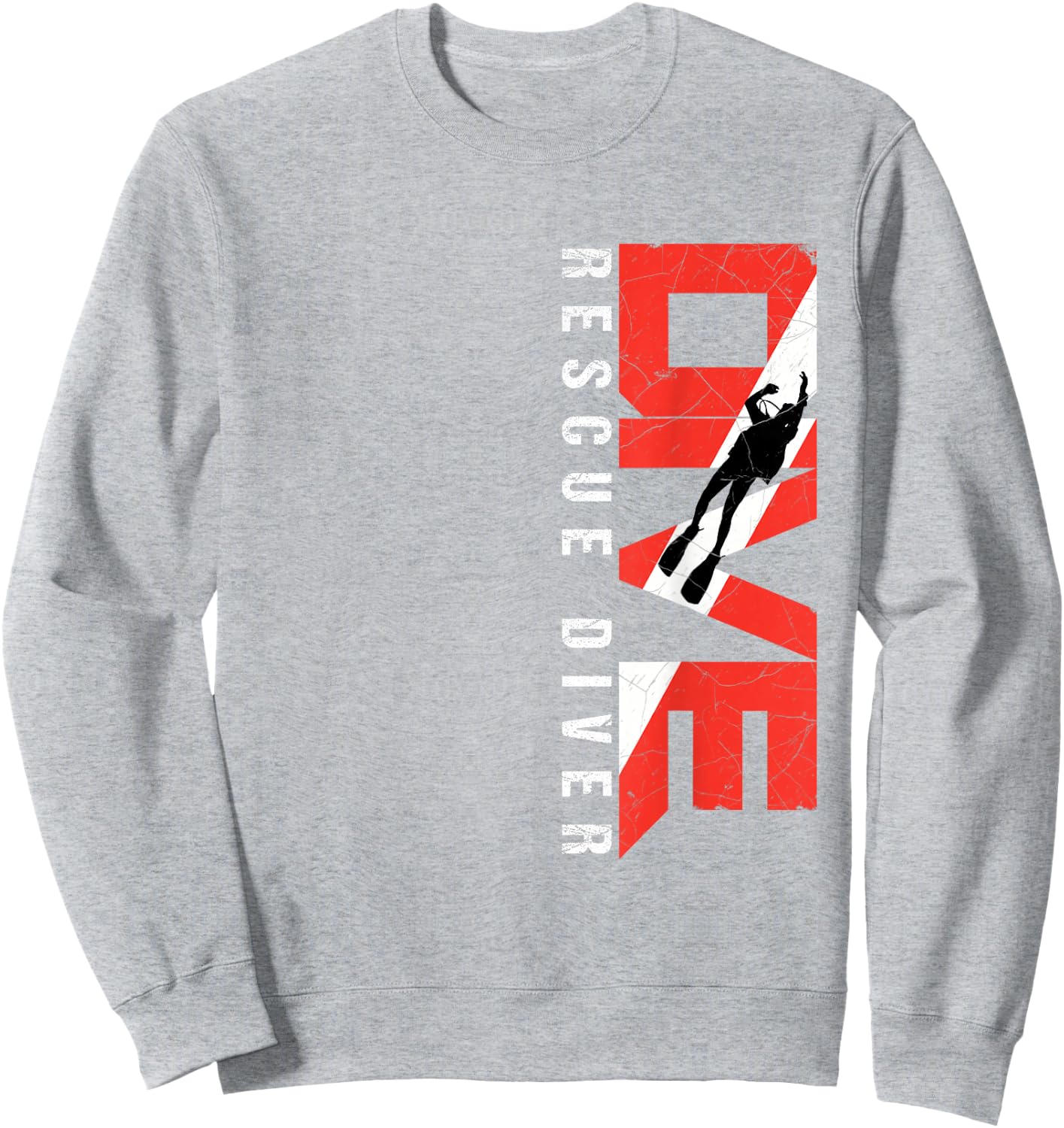 Scuba Dive Rescue Diver Sweatshirt - Sweatshirt | Ash