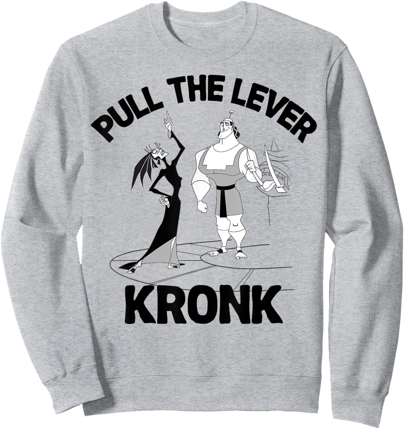 Disney Emperor's New Groove Yzma Kronk Quote Graphic Sweatshirt - Sweatshirt | Ash
