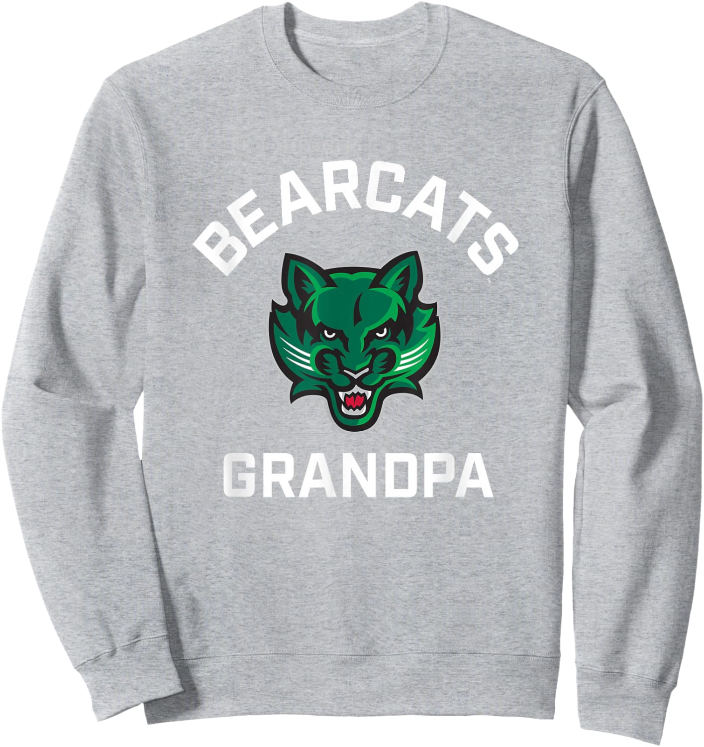 Binghamton University Bearcats Arched Grandpa Sweatshirt - Sweatshirt | Ash