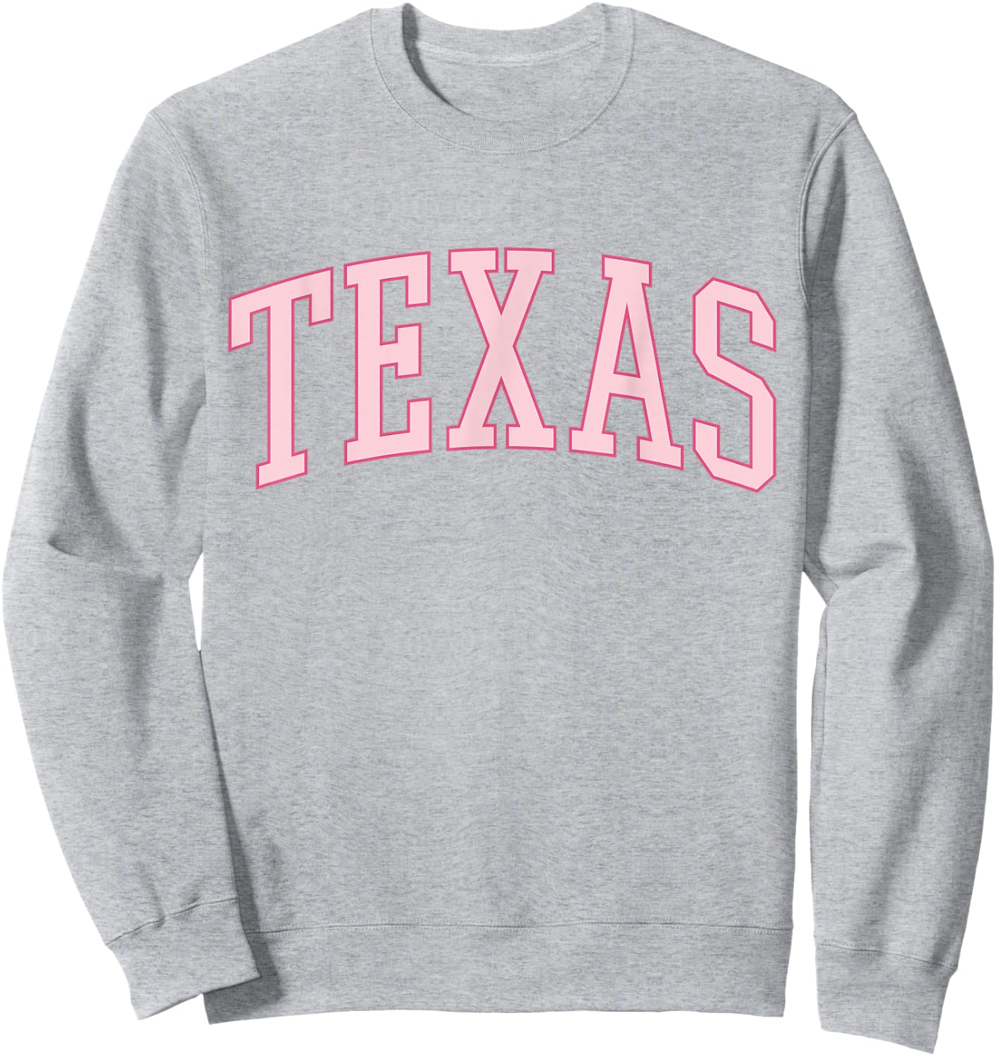 Preppy Varsity Pink Texas Sweatshirt - Sweatshirt | Ash