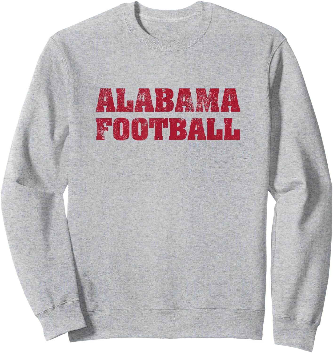 Alabama Football Distressed Vintage Sweatshirt - Sweatshirt | Ash