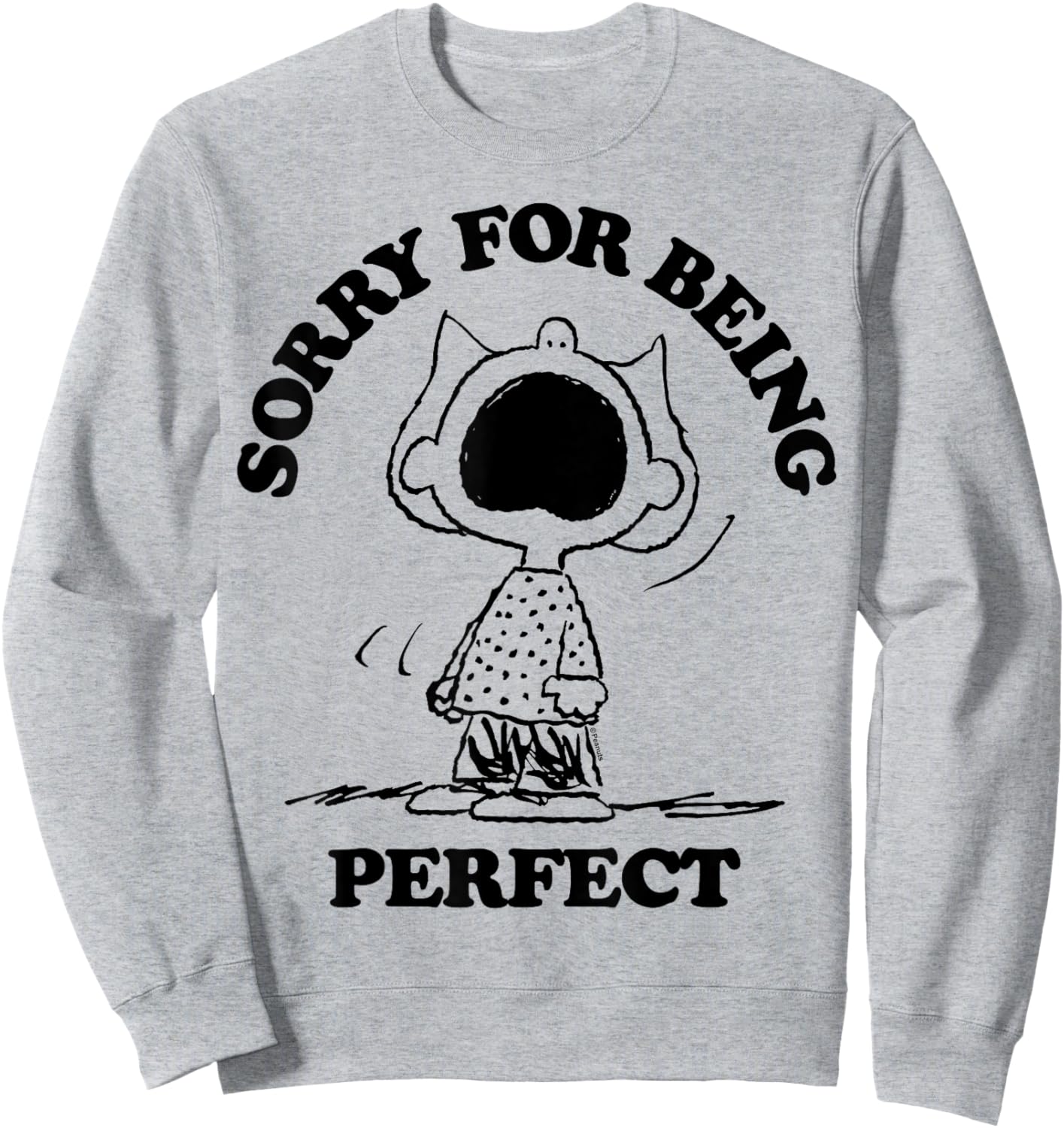 Peanuts - Sally Sorry For Being Perfect Sweatshirt - Sweatshirt | Ash