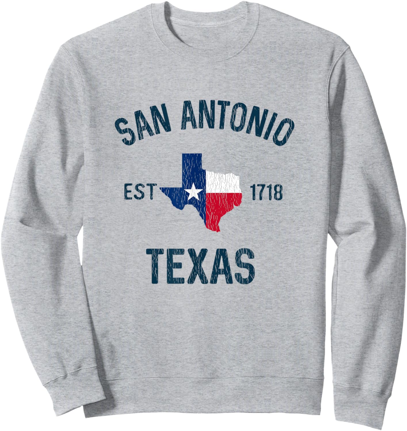 San Antonio Texas Gifts Souvenirs EST 1718 San Antonio TX Sweatshirt - Sweatshirt | Ash