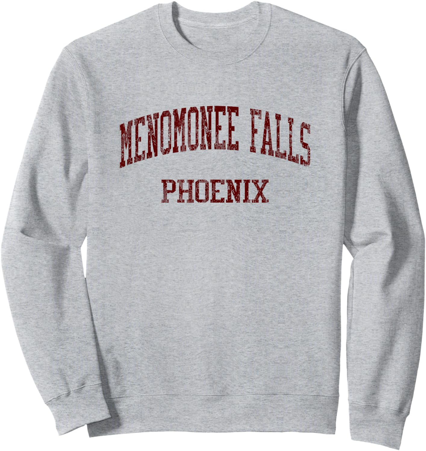 Menomonee Falls High School HS Menomonee Falls WI Vintage Sp Sweatshirt - Sweatshirt | Ash