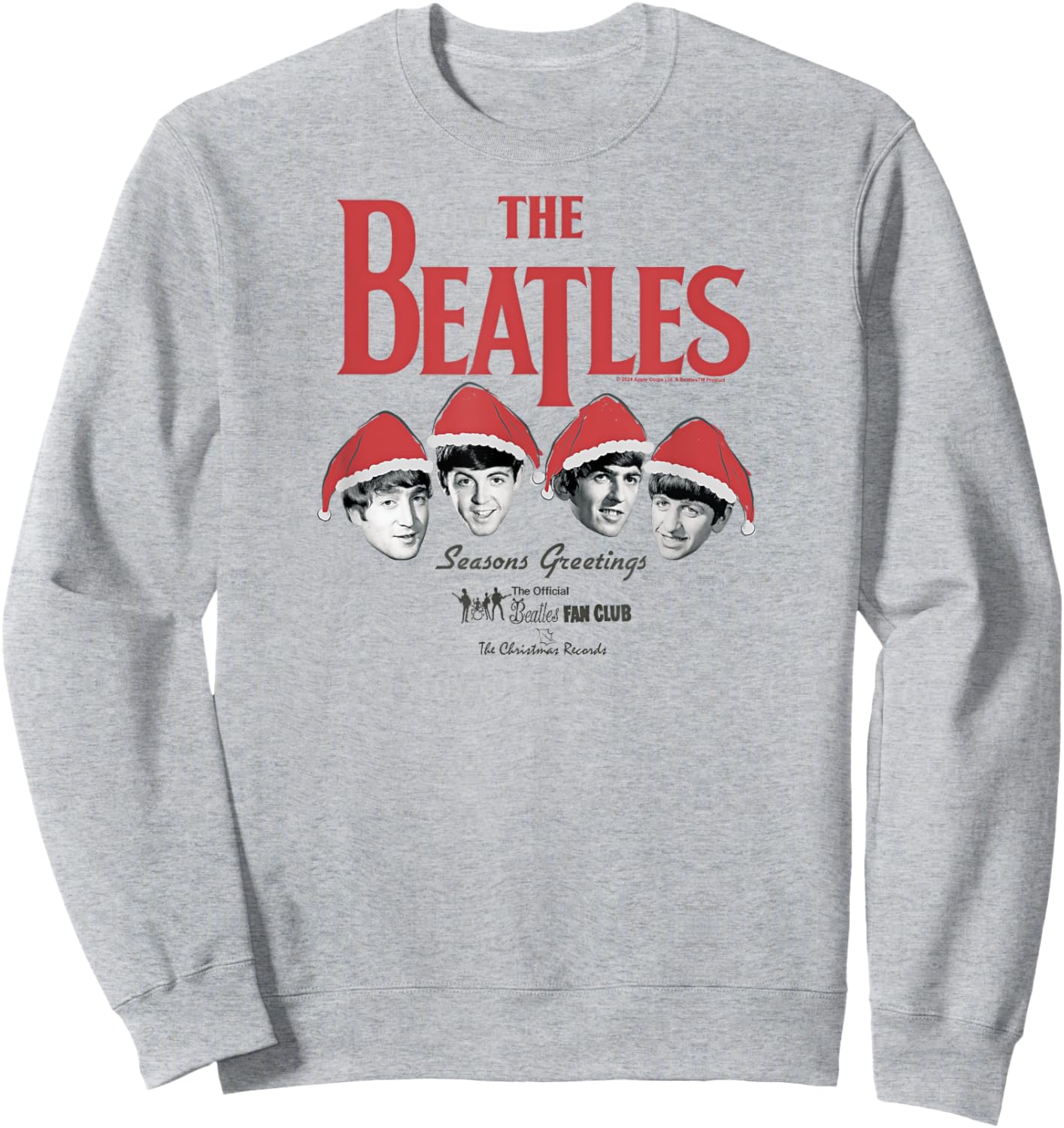 The Beatles - Seasons Greetings Christmas Records Sweatshirt - Sweatshirt | Ash