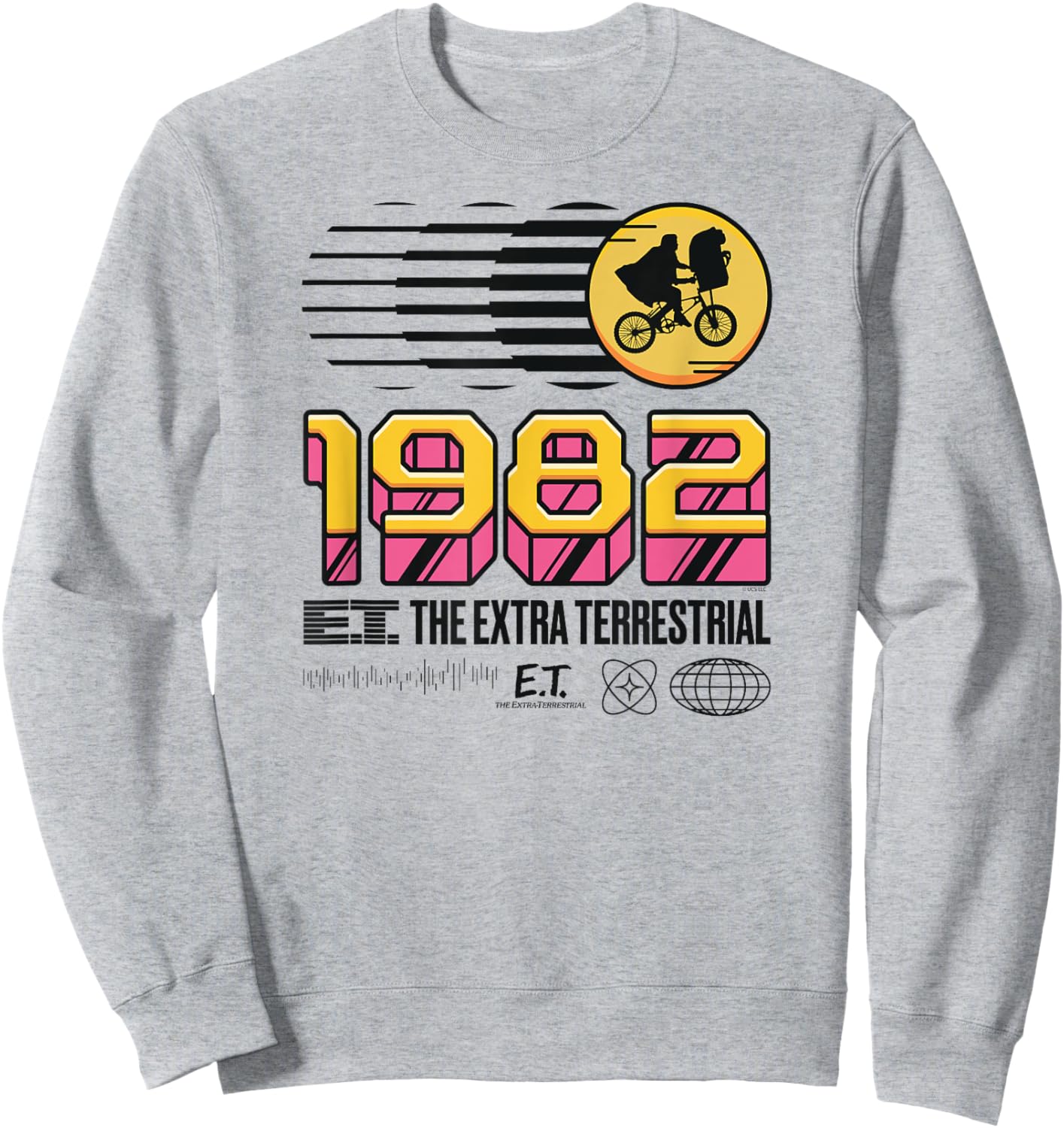 E.T. the Extra-Terrestrial 1982 Retro Sweatshirt - Sweatshirt | Ash
