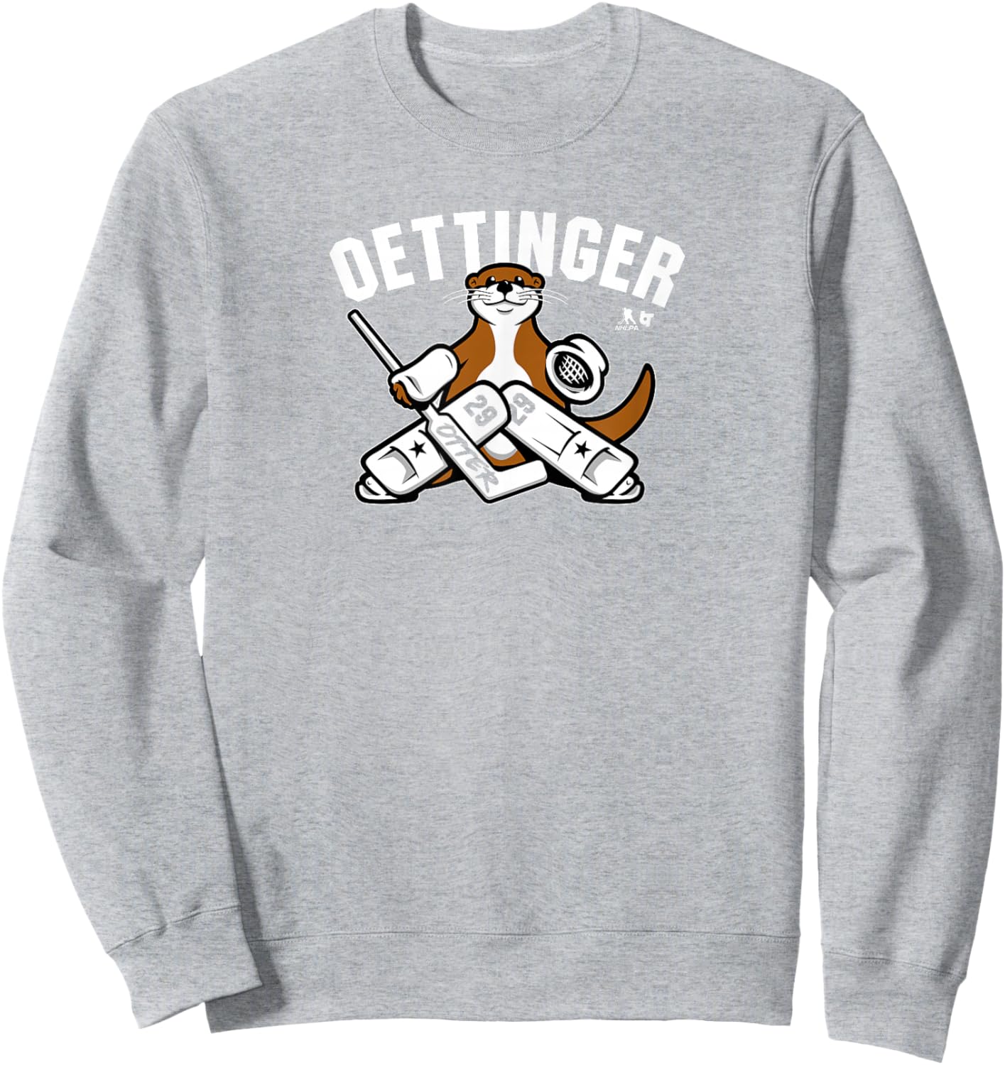 Jake Oettinger: Otter - Dallas Hockey Sweatshirt - Sweatshirt | Ash