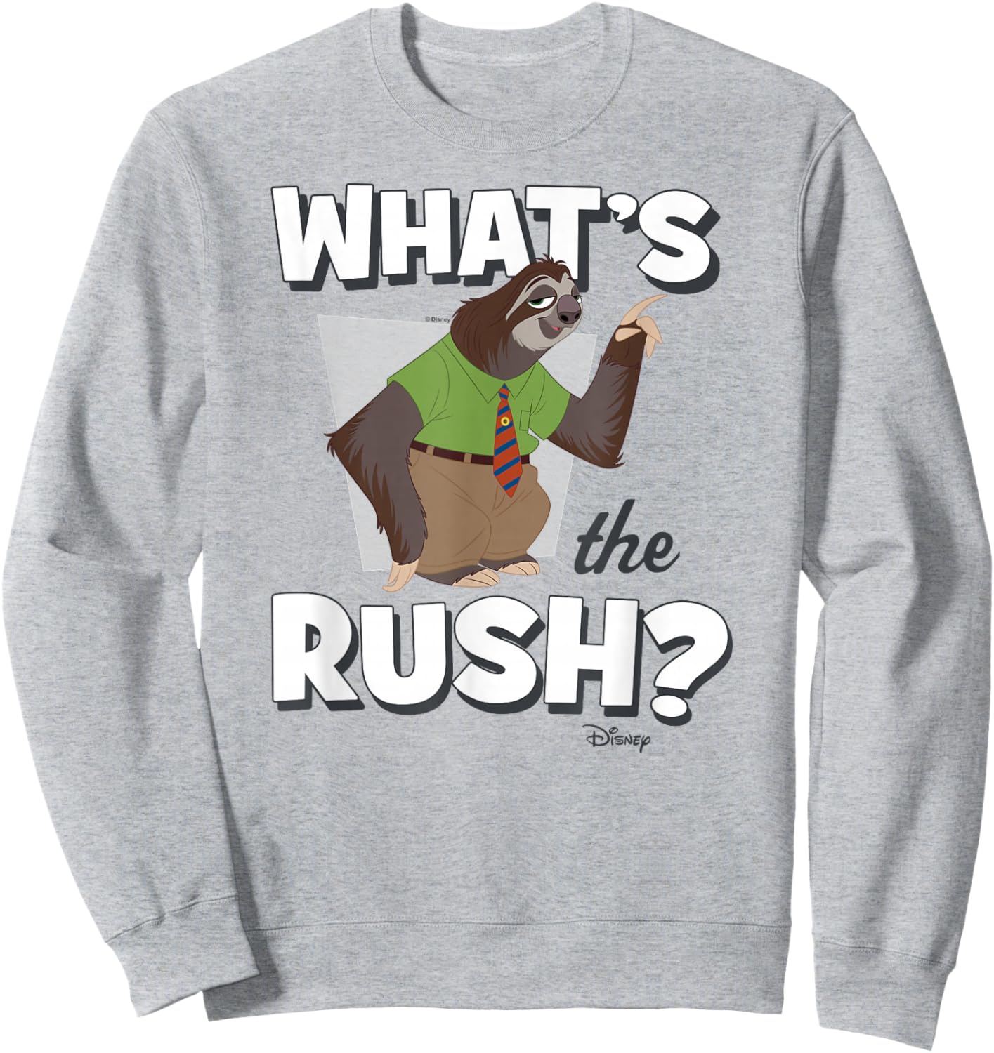 Zootopia - Flash Sloth What's The Rush Sweatshirt - Sweatshirt | Ash