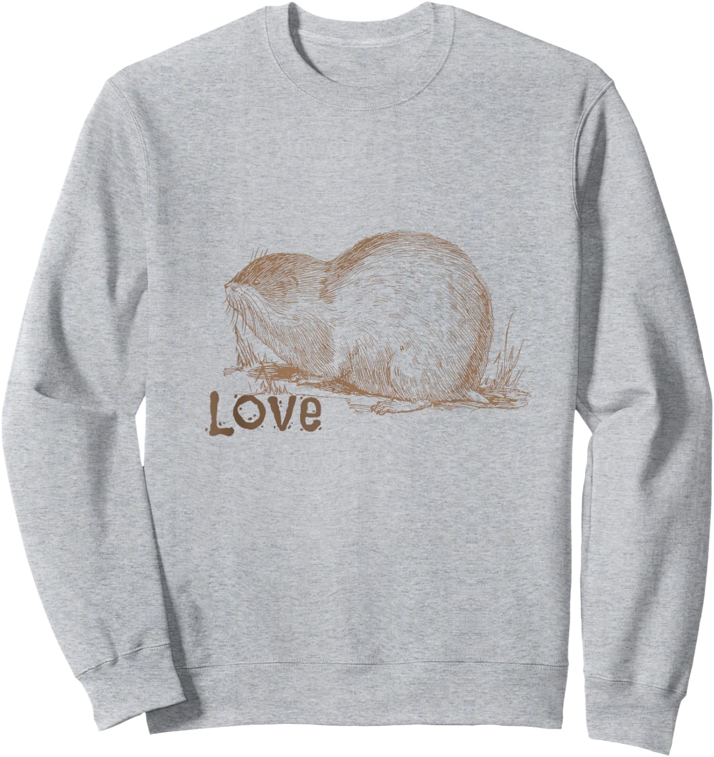 Muskrat Love Music , 70s Retro Rodent Rhythms Sweatshirt - Sweatshirt | Ash