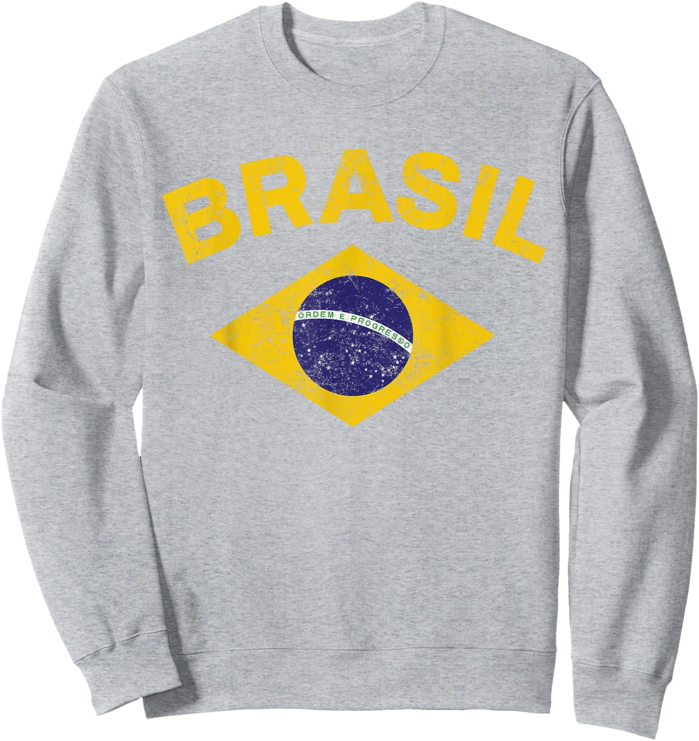 Brazil Flag Patriotic Brazilian Men Boys Girls Brazil Sweatshirt - Sweatshirt | Ash