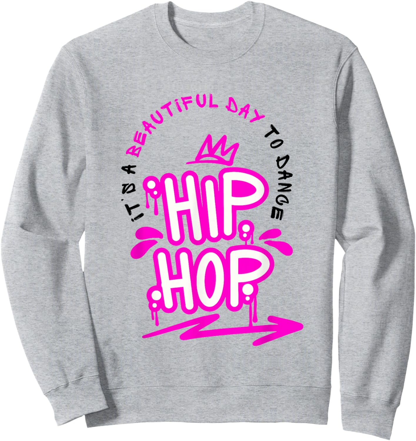 Hip Hop Shirt Girl Breakdancing Girls Hiphop Dance Sweatshirt - Sweatshirt | Ash