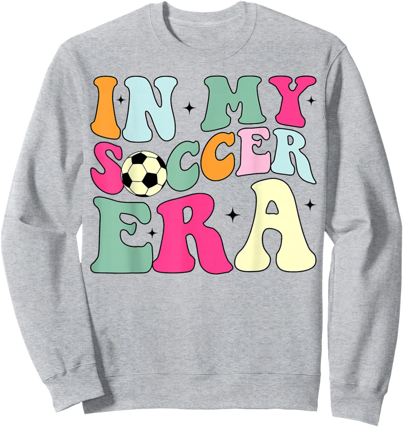 Groovy In My Soccer Era Soccer player Boys Kids Sweatshirt - Sweatshirt | Ash