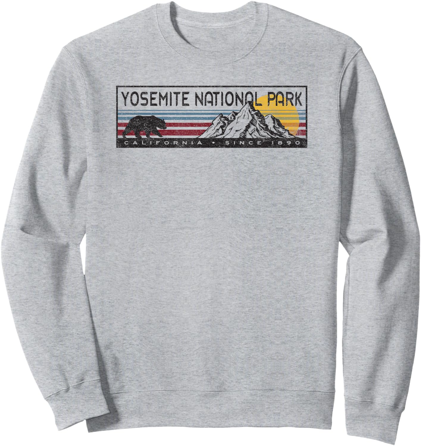 Vintage Yosemite National Park Sweatshirt - Sweatshirt | Ash