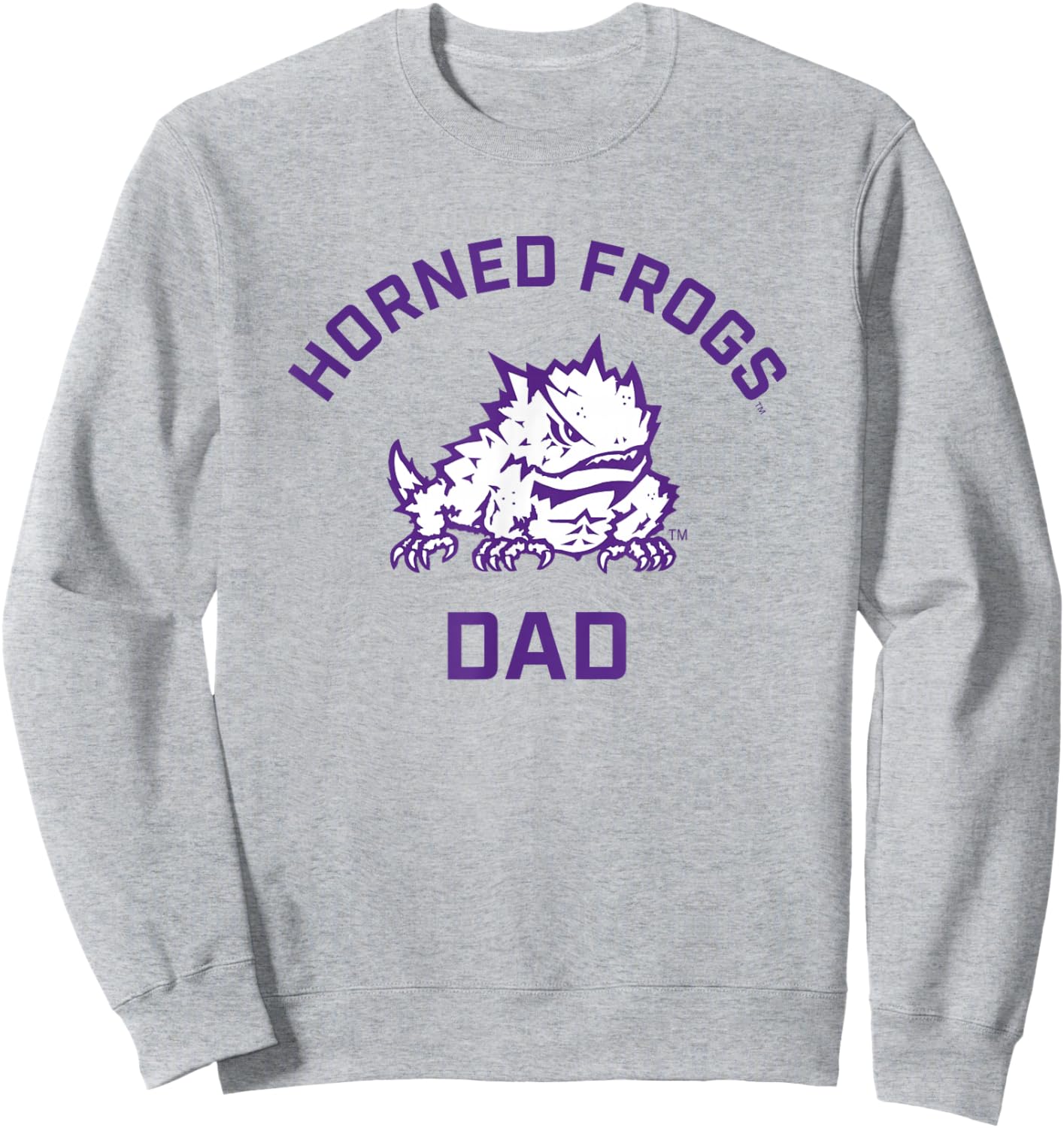 TCU Horned Frogs Arched Dad Sweatshirt - Sweatshirt | Ash