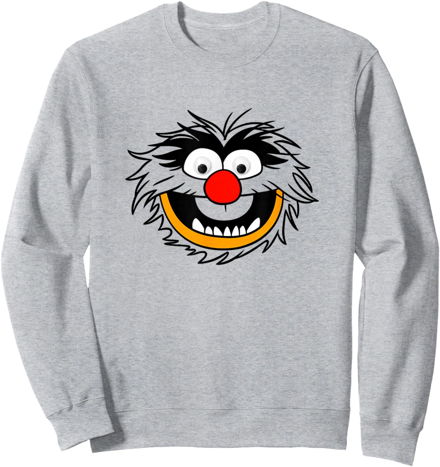 Disney The Muppets Silly Animal Big Head Big Chest Portrait Sweatshirt - Sweatshirt | Ash