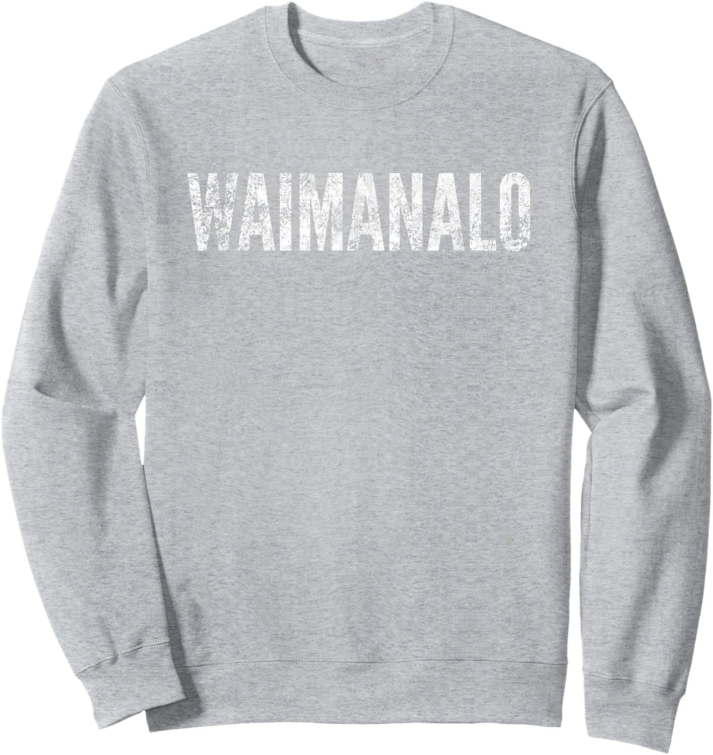 Waimanalo Oahu Hawaii Surf Fish Hunt Dive Sweatshirt - Sweatshirt | Ash