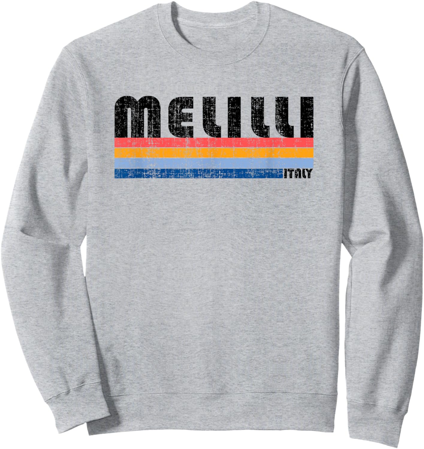 Melilli, Italy Retro 70s 80s Style Sweatshirt - Sweatshirt | Ash