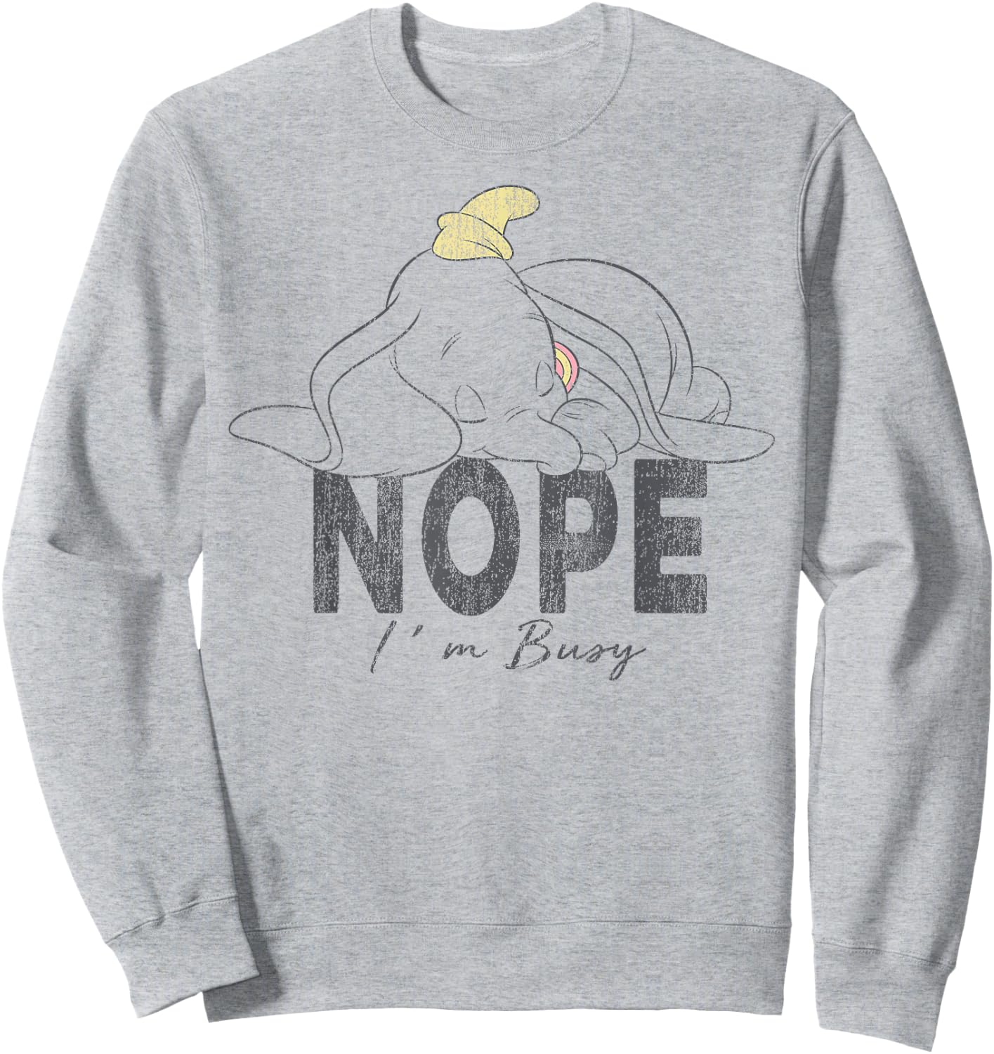Dumbo - Nope I'm Busy Sweatshirt - Sweatshirt | Ash