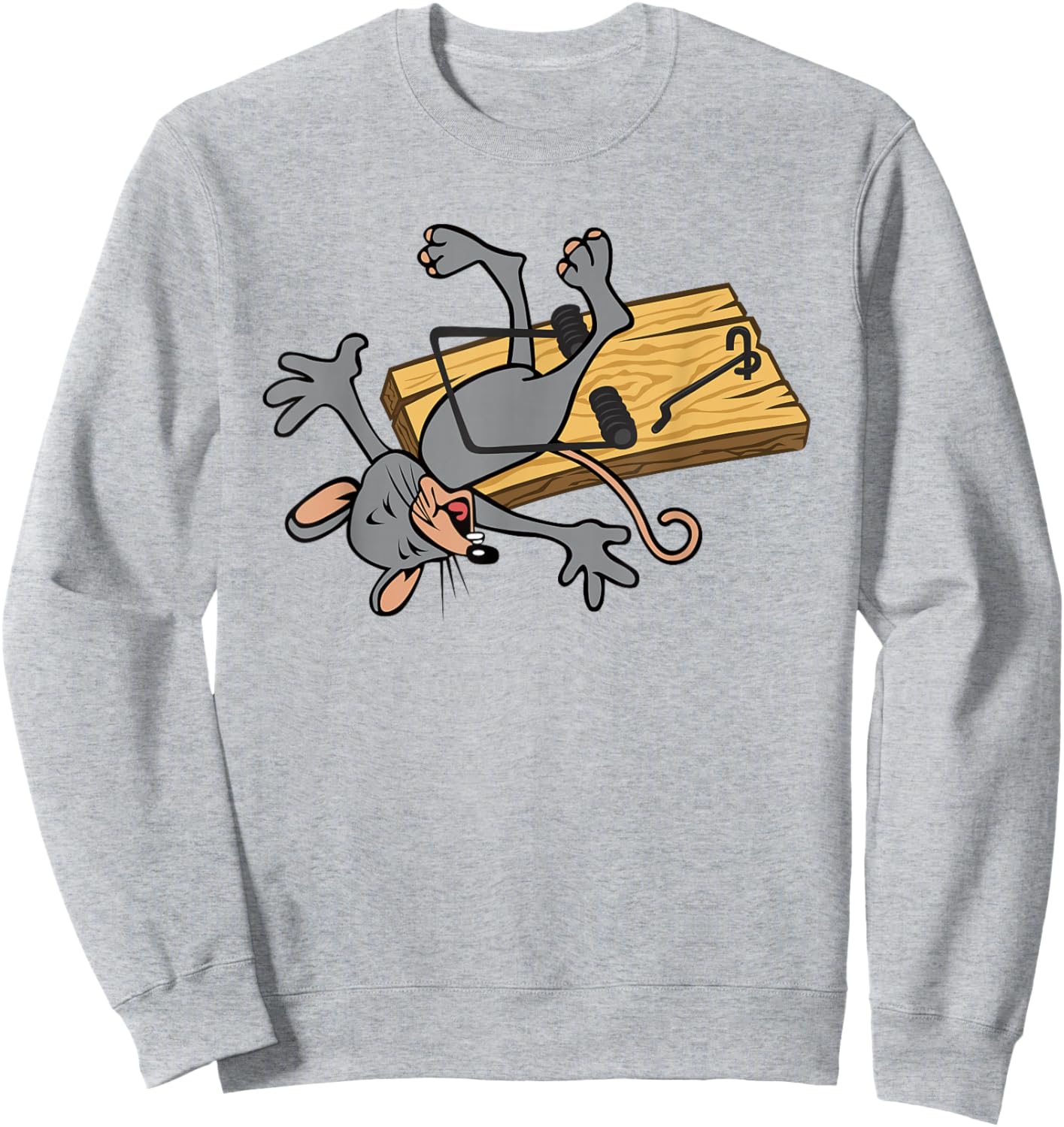 Funny Mouse Trap Sweatshirt - Sweatshirt | Ash