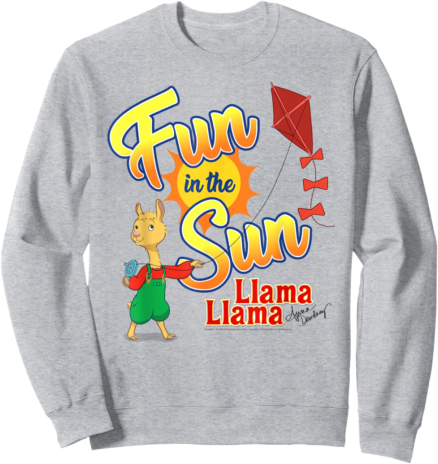 Llama Llama Red Pajama Netflix "Fun in the Sun" Shirt Sweatshirt - Sweatshirt | Ash