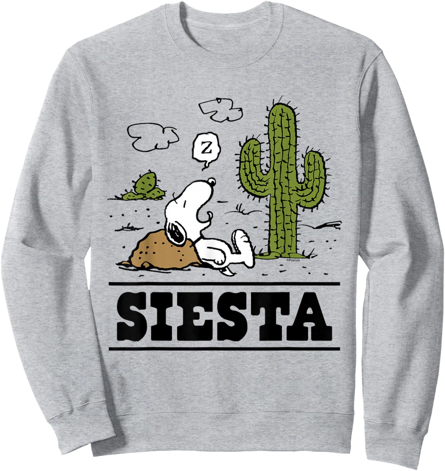 Peanuts - Snoopy Siesta Desert Sweatshirt - Sweatshirt | Ash