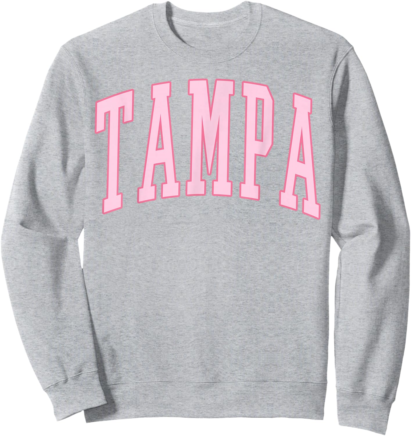 Tampa Vintage Preppy Varsity Pink Sports Sweatshirt - Sweatshirt | Ash