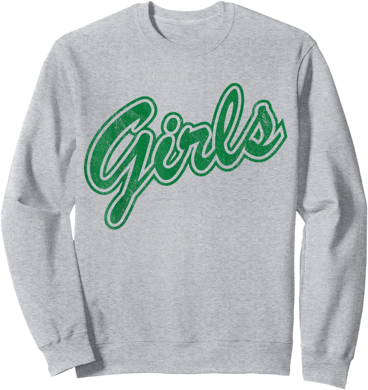 Girls Green Baseball Sweatshirt - Sweatshirt | Ash