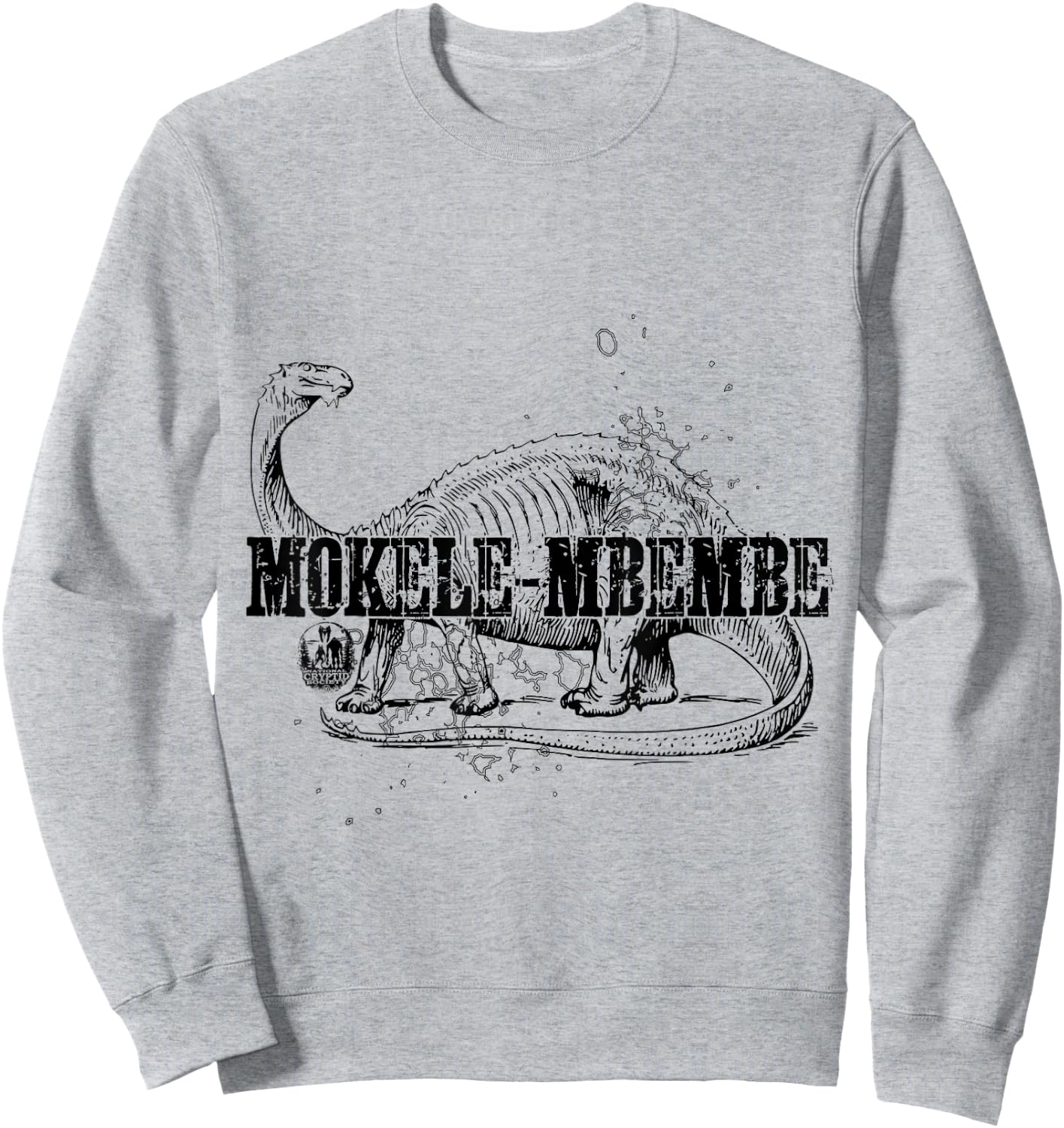 Mokele-Mbembe The Living Dinosaur of Africa Monster Cryptid Sweatshirt - Sweatshirt | Ash