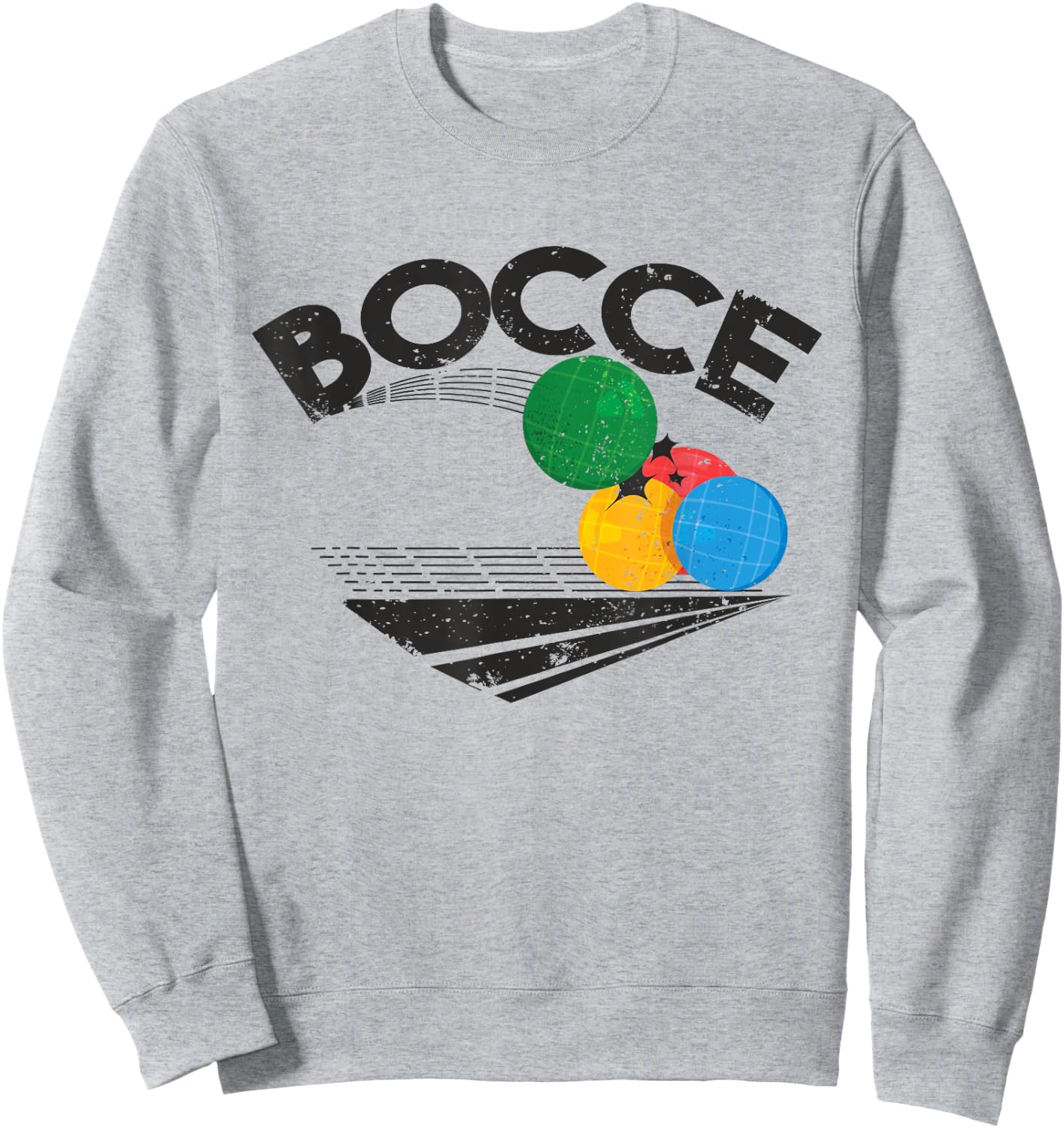 Bocce ball game design - Funny Bocce Player gift Sweatshirt - Sweatshirt | Ash