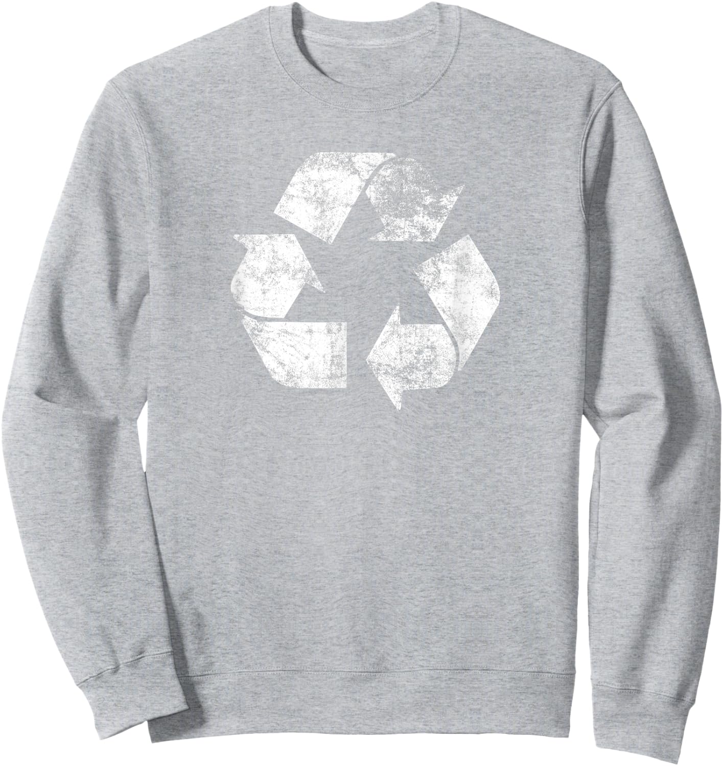 Recycle Logo T Shirt Earth Day Nature Planet Conservation Sweatshirt - Sweatshirt | Ash