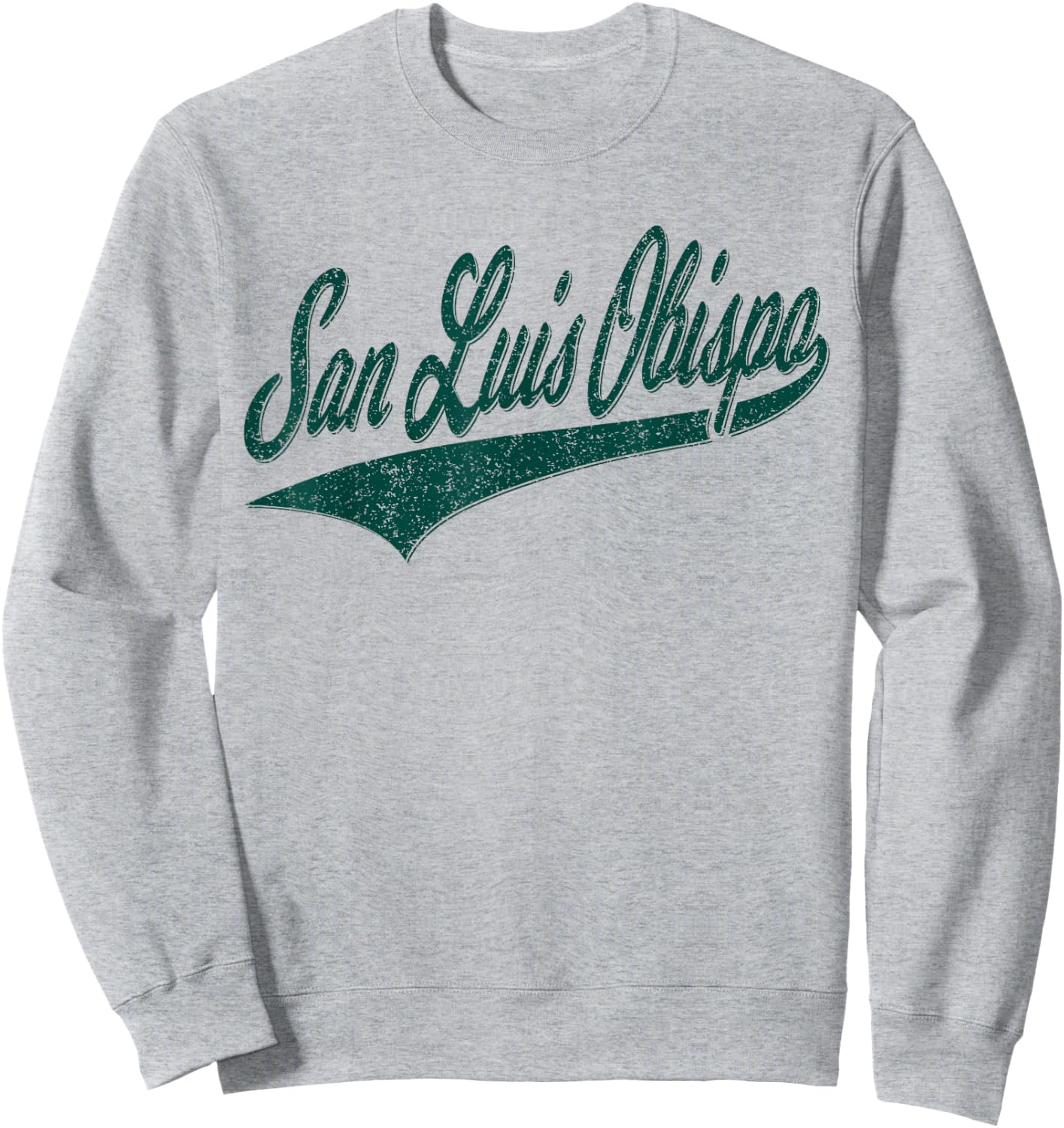 San Luis Obispo Slo California Varsity Script Sports Jersey Sweatshirt - Sweatshirt | Ash