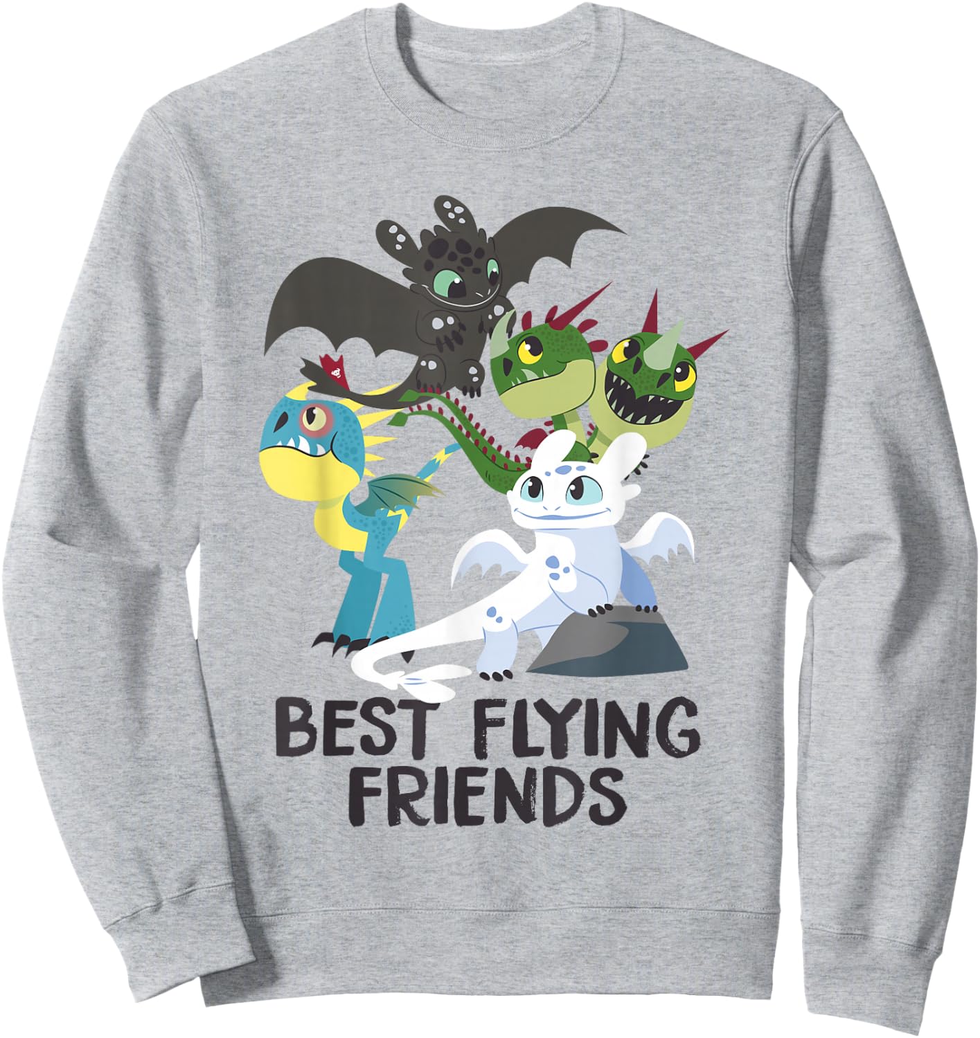 How to Train Your Dragon 3 Hidden World Best Friends Sweatshirt - Sweatshirt | Ash