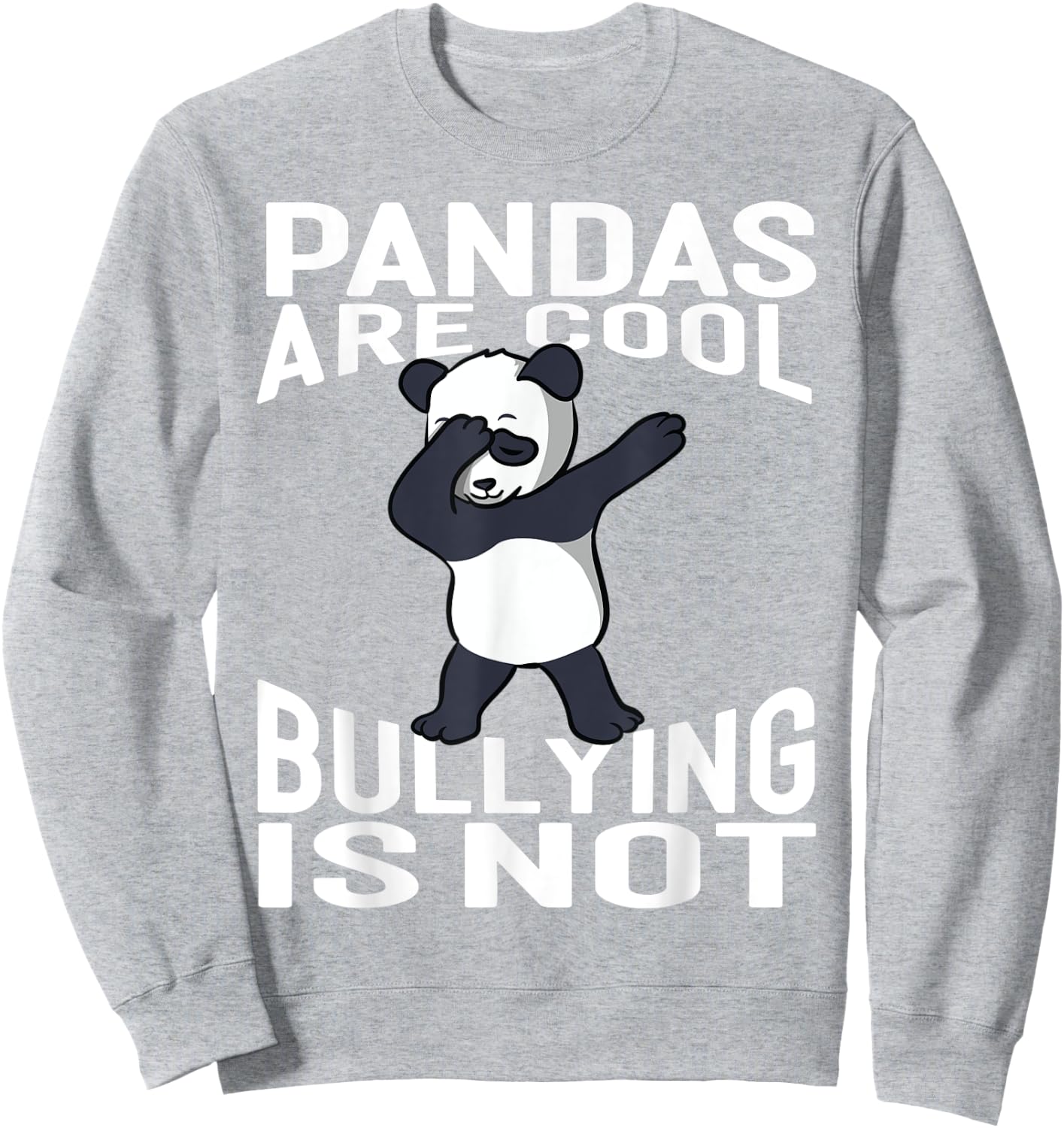 UNITY DAY Dabbing Pandas Are Cool Bullying Is Not Orange Sweatshirt - Sweatshirt | Ash