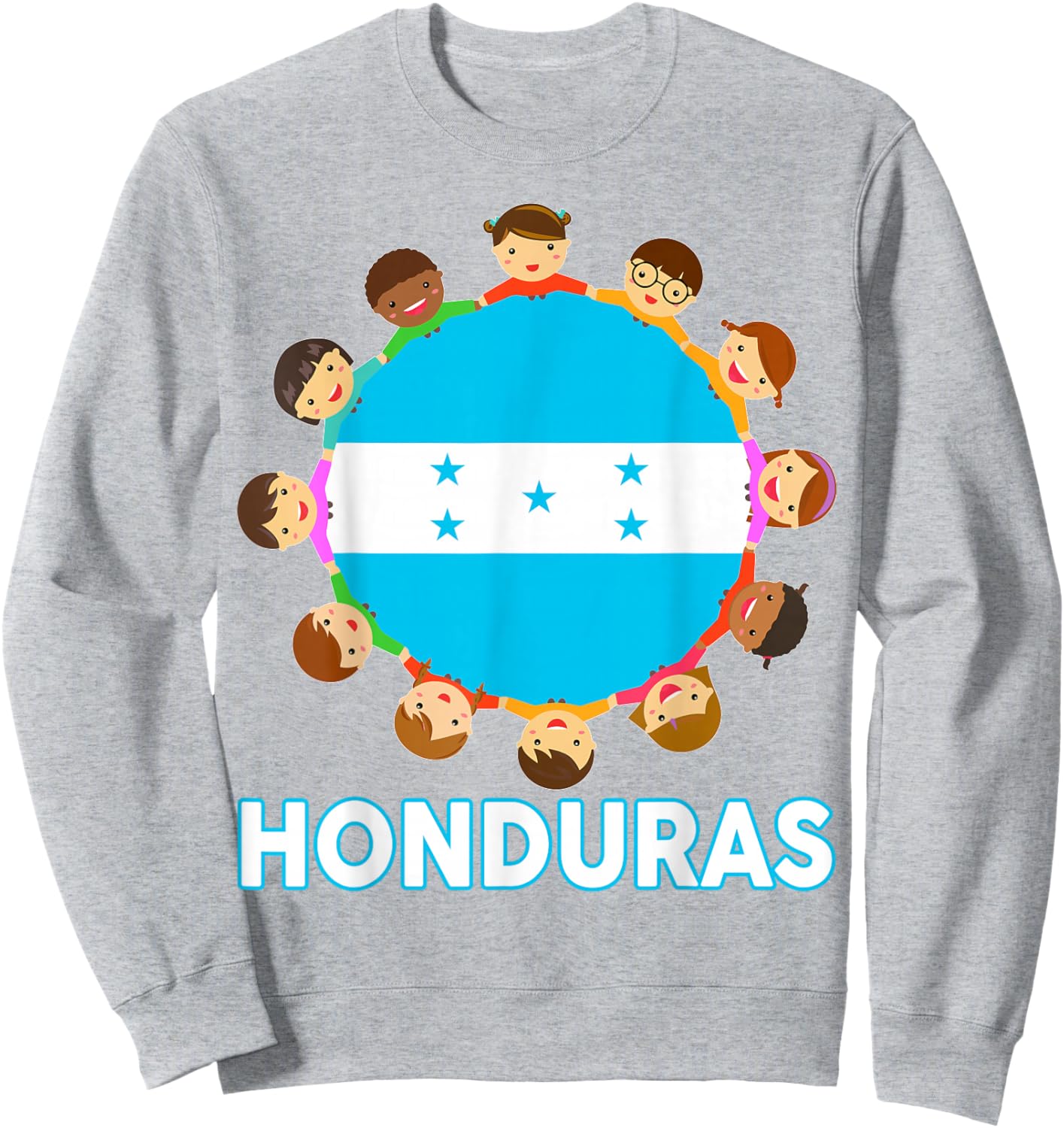 Women Honduras Flag Kids Toddler Honduran Hispanic Heritage Sweatshirt - Sweatshirt | Ash