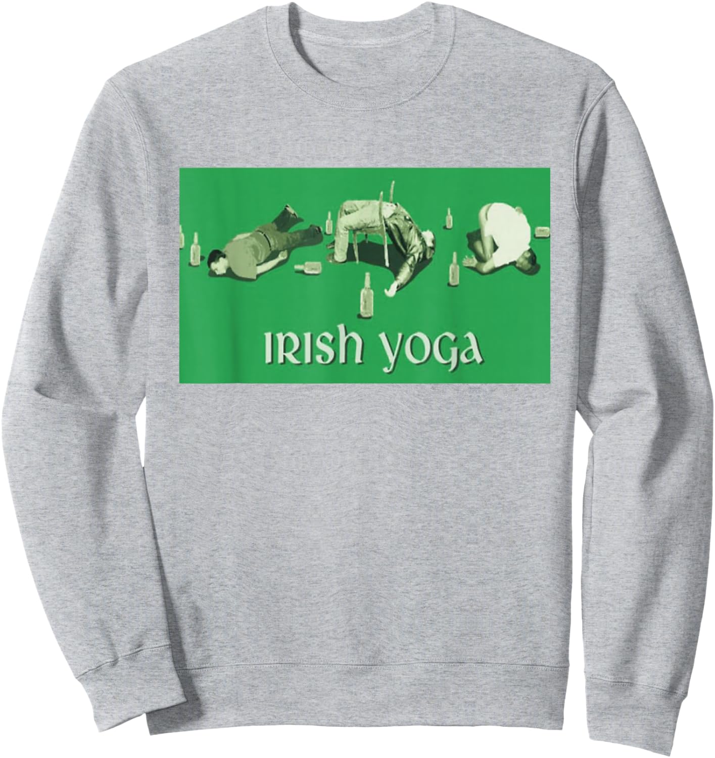 St. Patricks Day Irish Yoga Sweatshirt - Sweatshirt | Ash