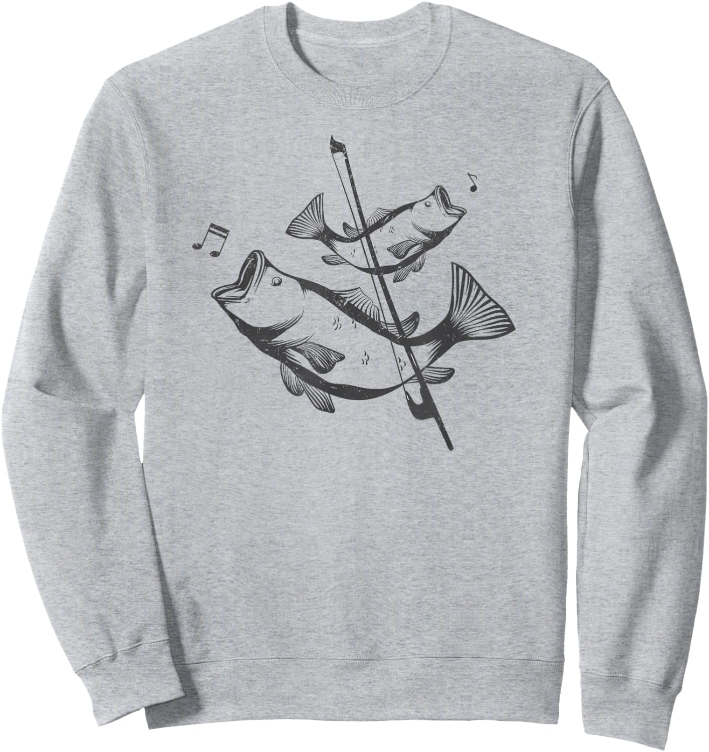 Funny Double Bass Pun Art Jazz Music Upright Bass Sweatshirt - Sweatshirt | Ash