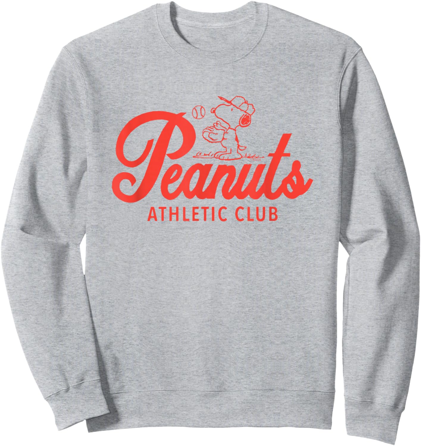 Peanuts - Athletic Club Baseball Sweatshirt - Sweatshirt | Ash