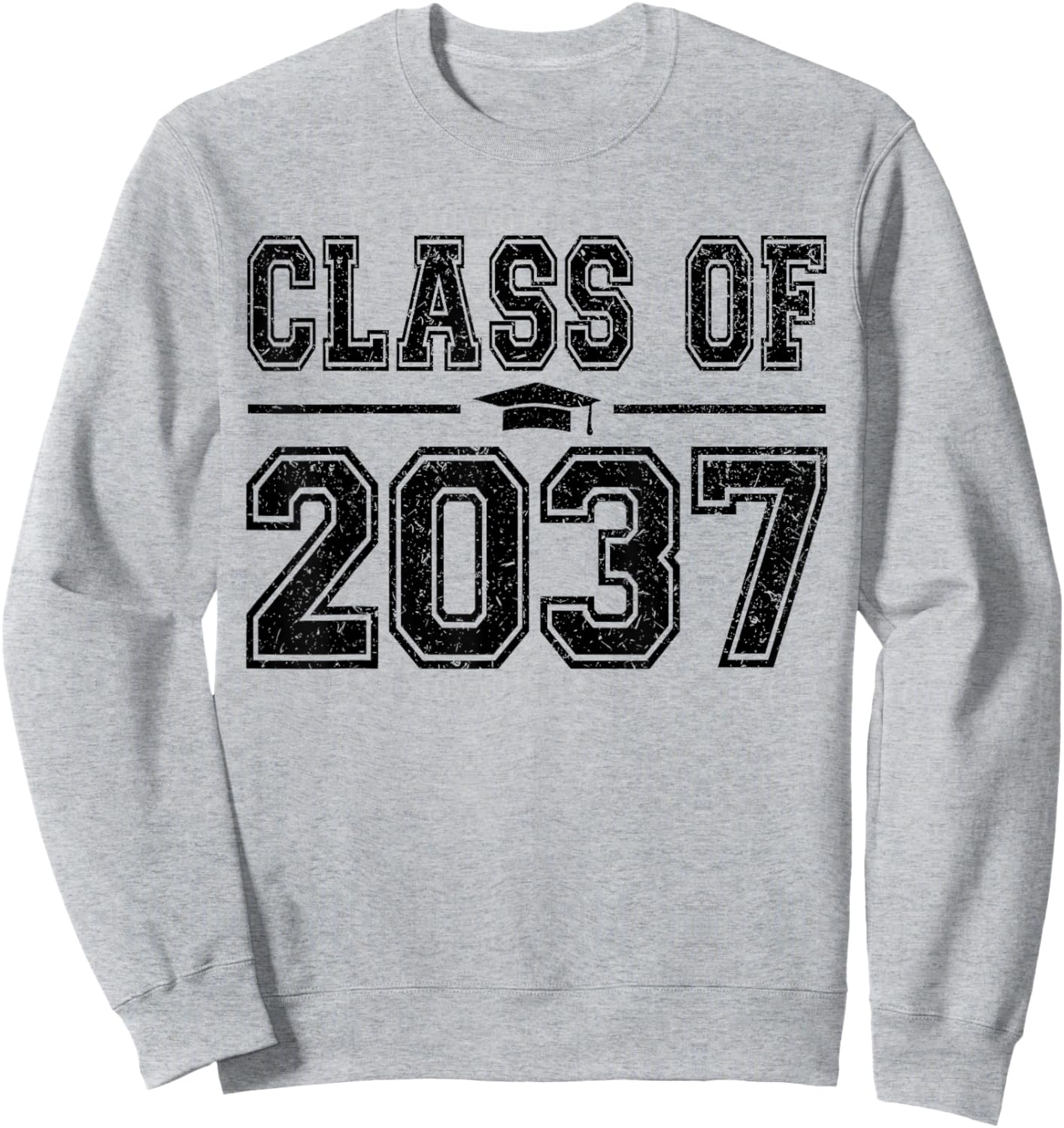 Class of 2037 Kindergarten Grow With Me Kinder Graduation Sweatshirt - Sweatshirt | Ash