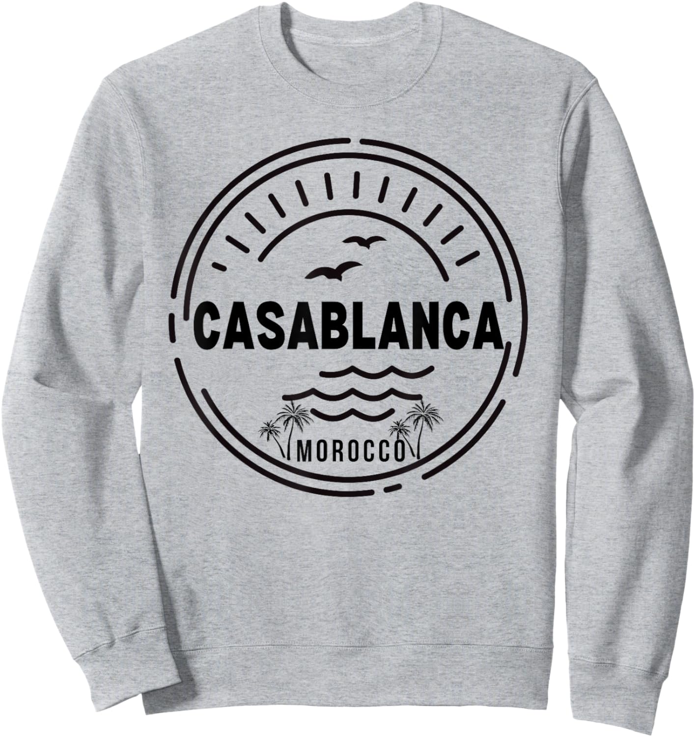 Casablanca Morocco Women Retro Vintage Style Sweatshirt - Sweatshirt | Ash