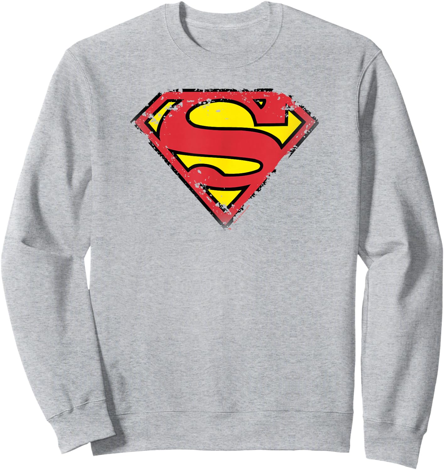 Superman Distressed Shield Sweatshirt - Sweatshirt | Ash