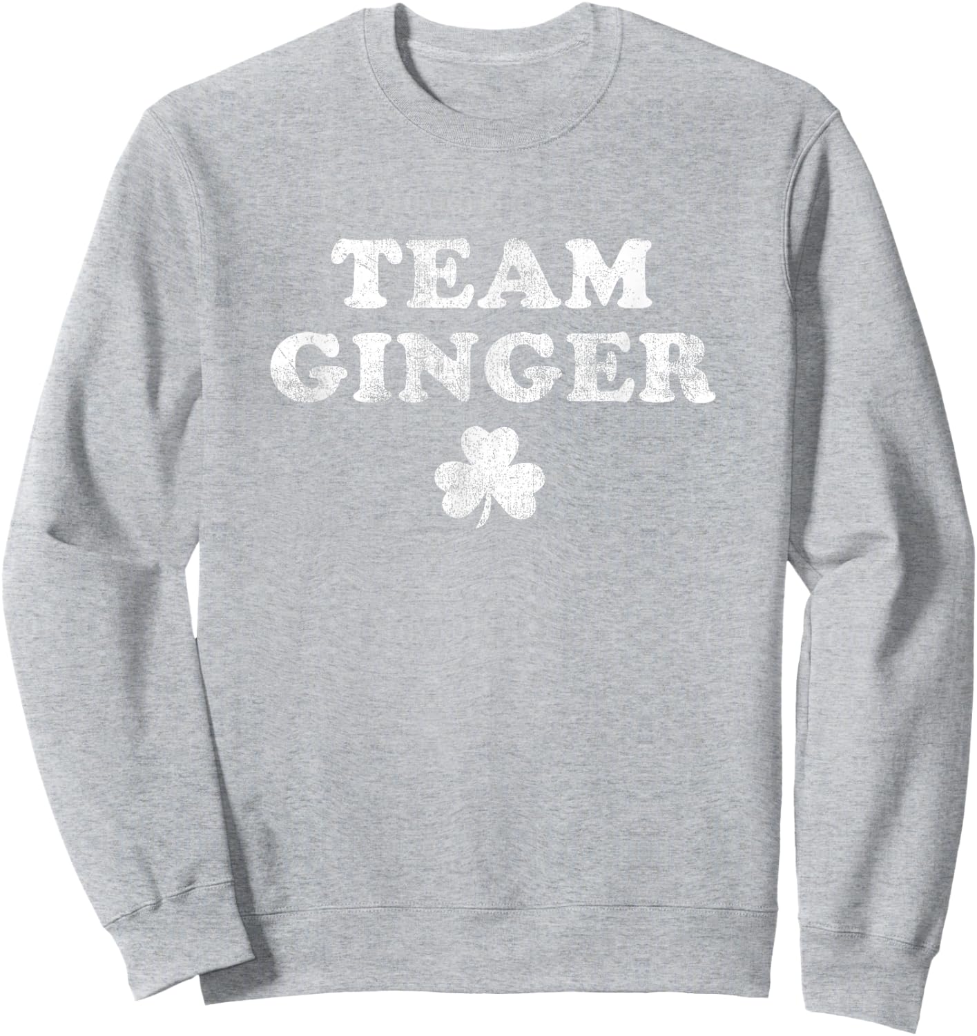 Cute Red Head Team Ginger St Patricks Day Green Sweatshirt - Sweatshirt | Ash