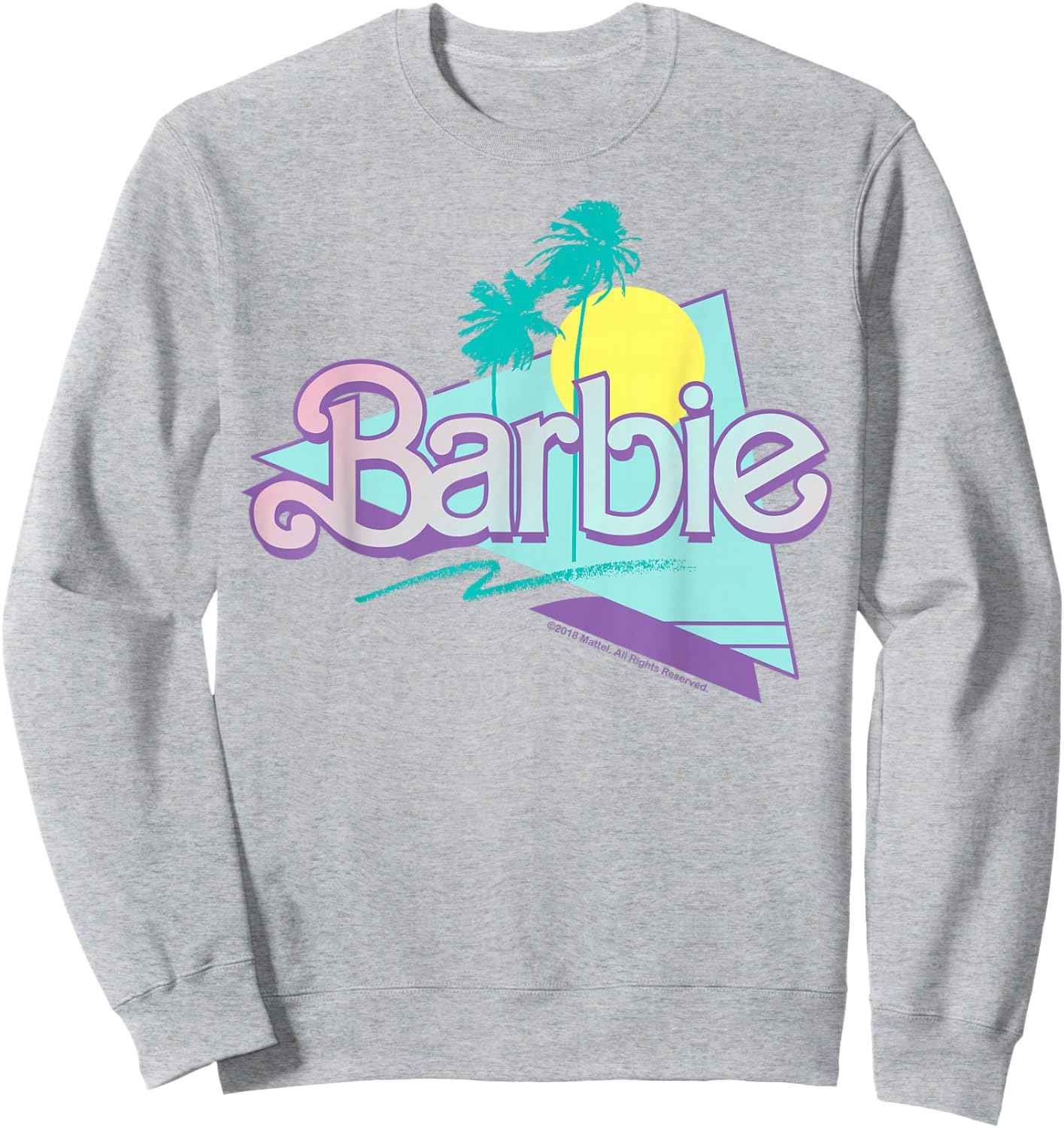 Barbie - 90'S Barbie - Logo Sweatshirt - Sweatshirt | Ash