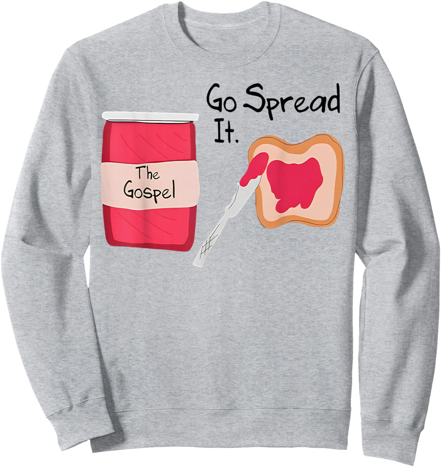 The Gospel Go Spread It Sweatshirt - Sweatshirt | Ash