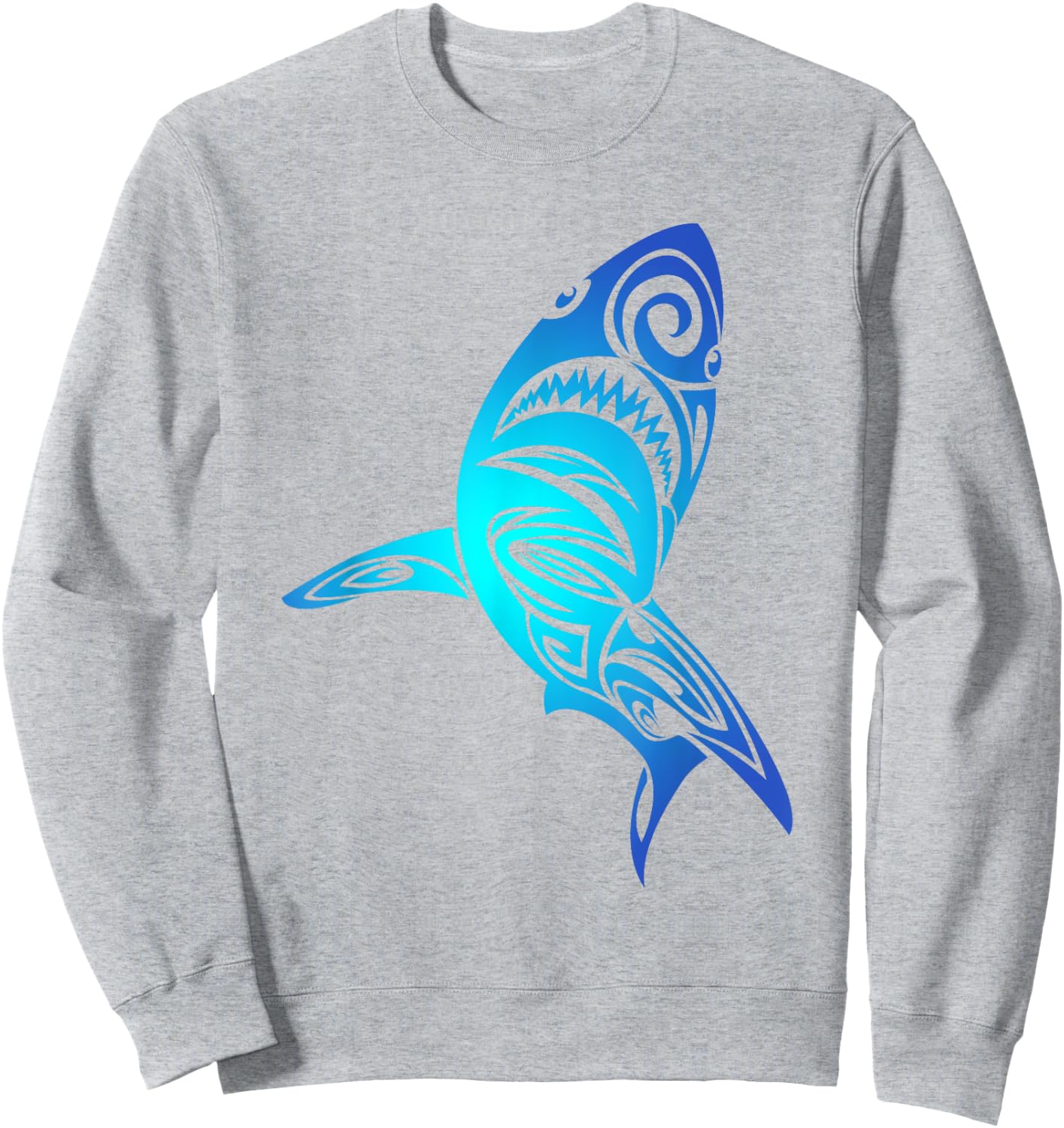 Hawaii Mano Tribal Shark Lover Awesome Cool Gift Sweatshirt - Sweatshirt | Ash