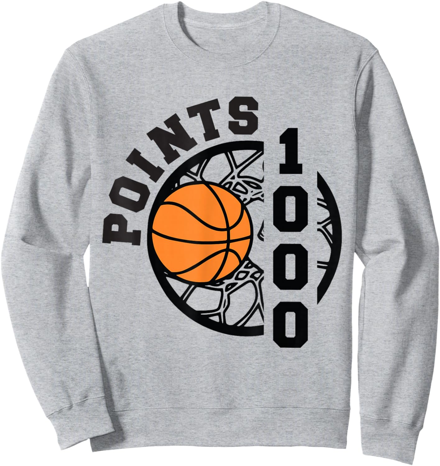 1000 Points Basketball Scorer High School Basketball Boys Sweatshirt - Sweatshirt | Ash