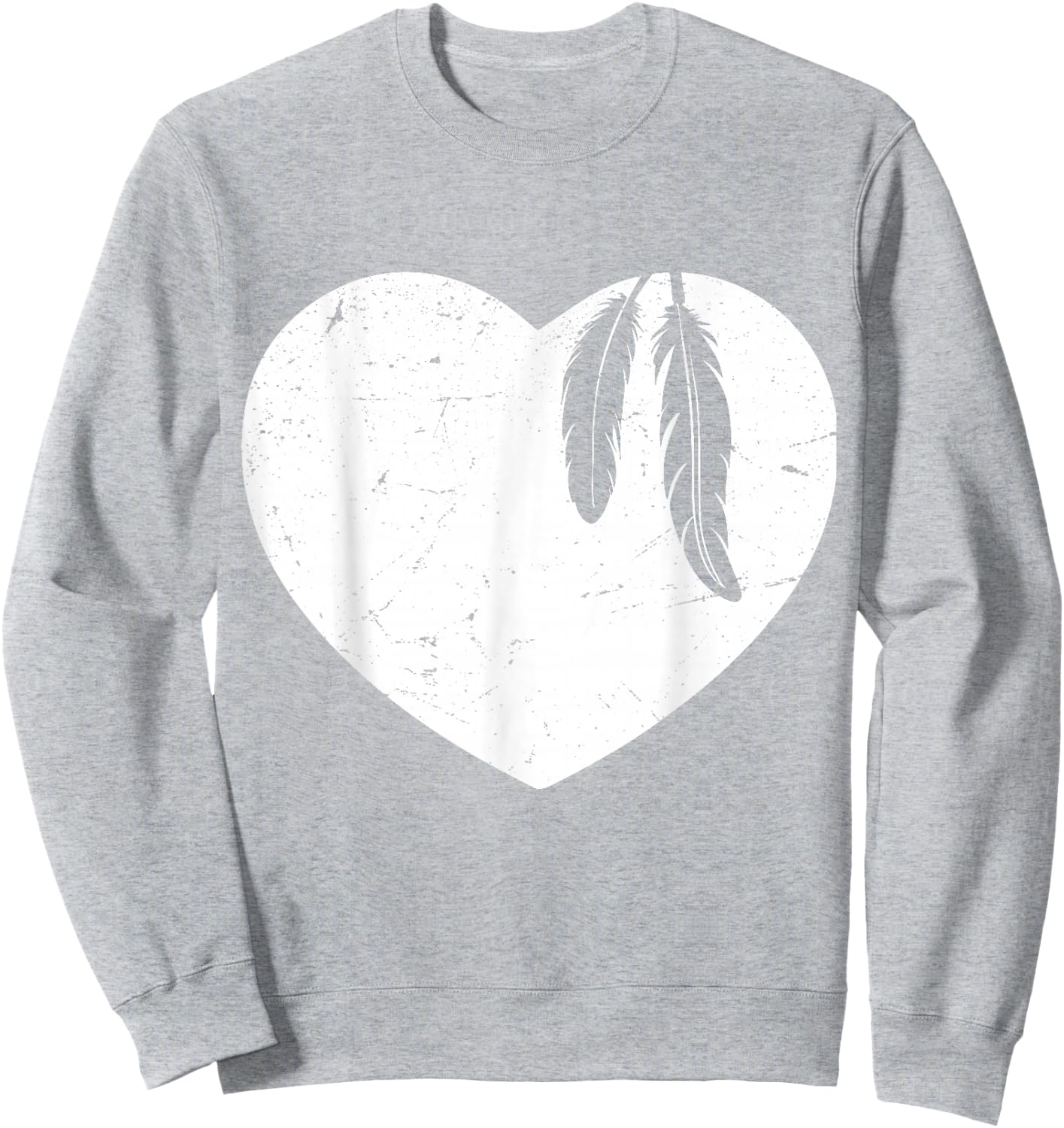 American Native Child Indian Awareness - Indigenous Feather Sweatshirt - Sweatshirt | Ash