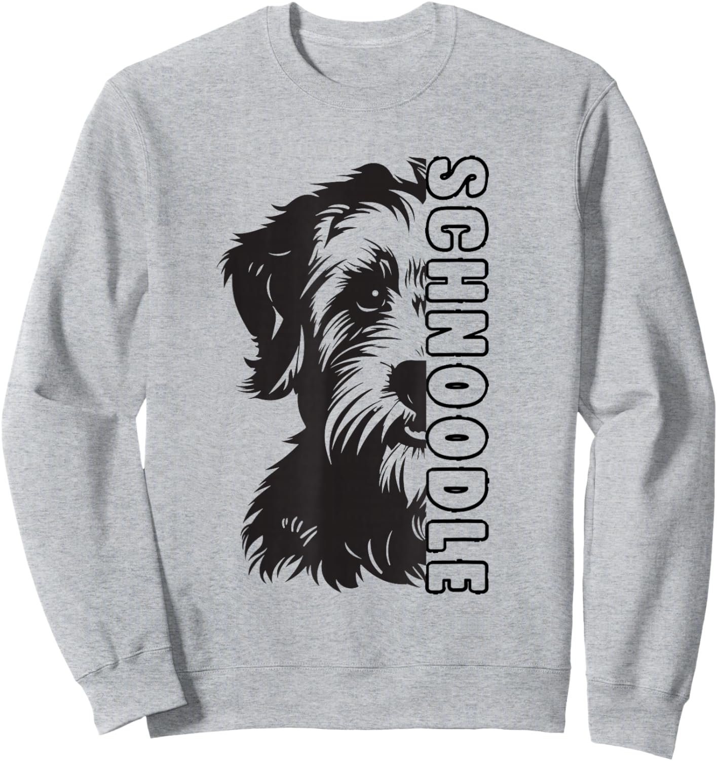 Schnoodle Dog Sweatshirt - Sweatshirt | Ash
